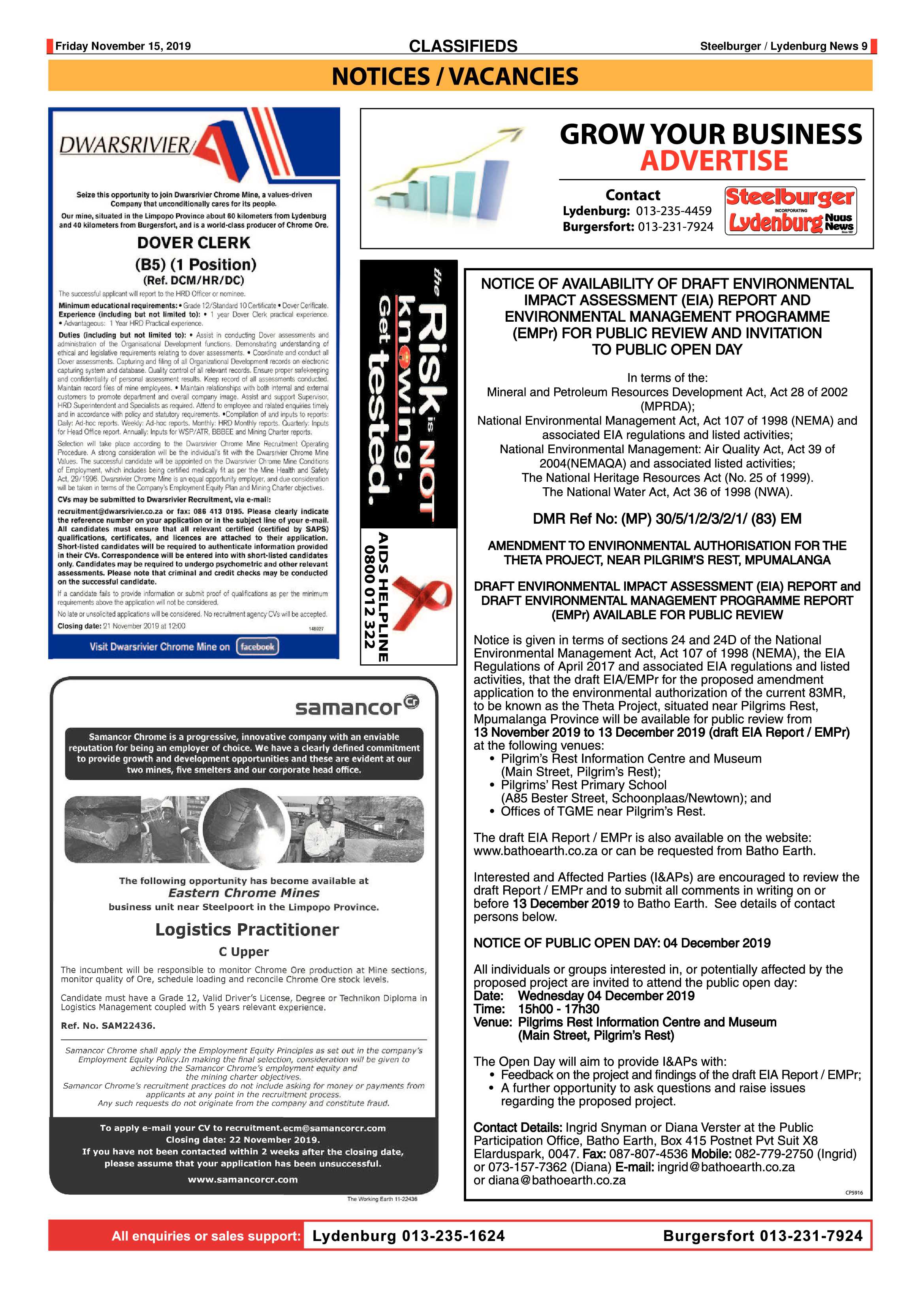 Steelburger News 15 November 2019 page 9