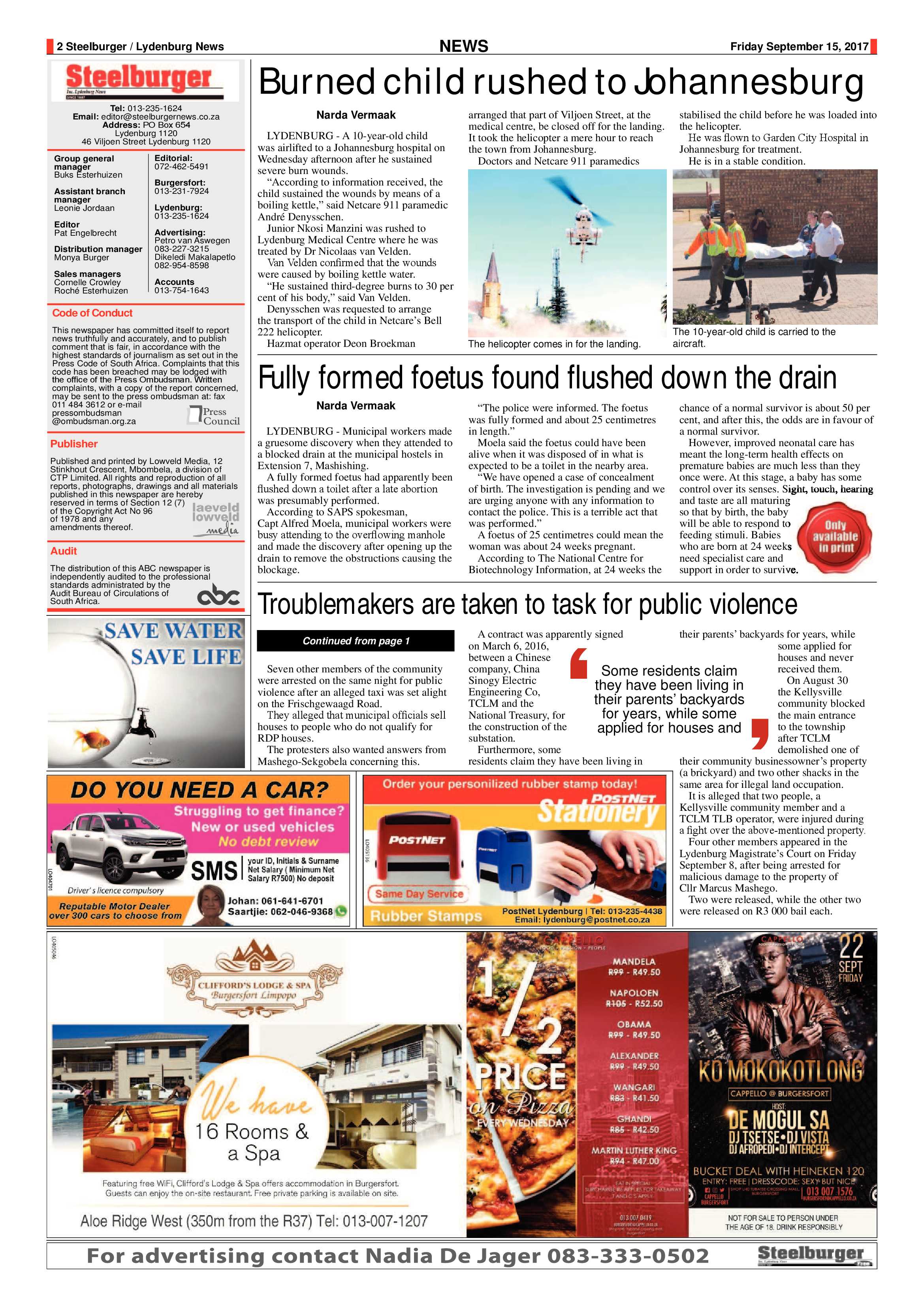 Steelburger News 15 September 2017 page 2