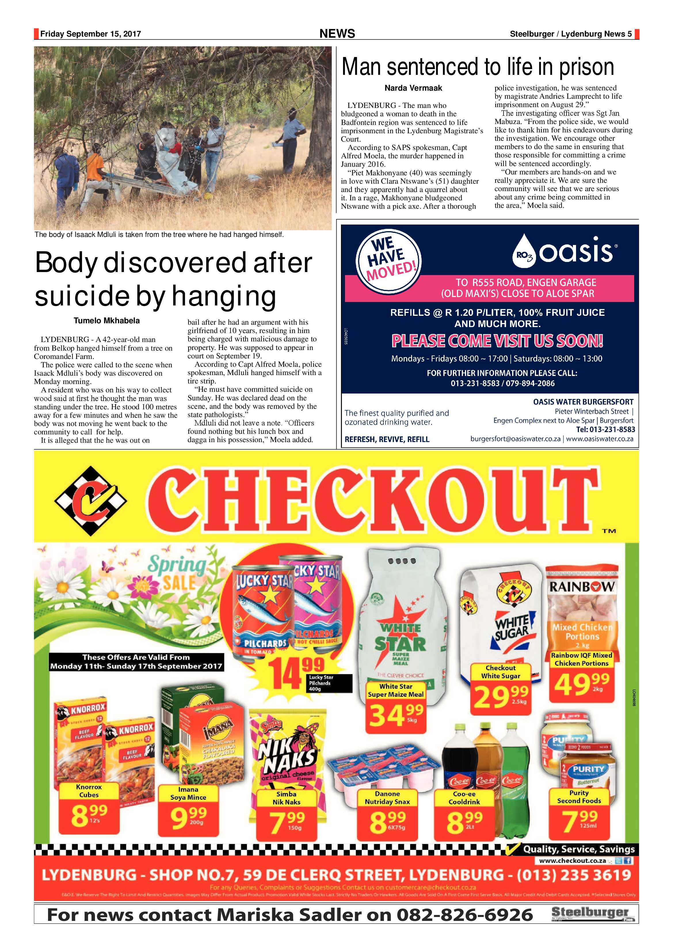 Steelburger News 15 September 2017 page 5