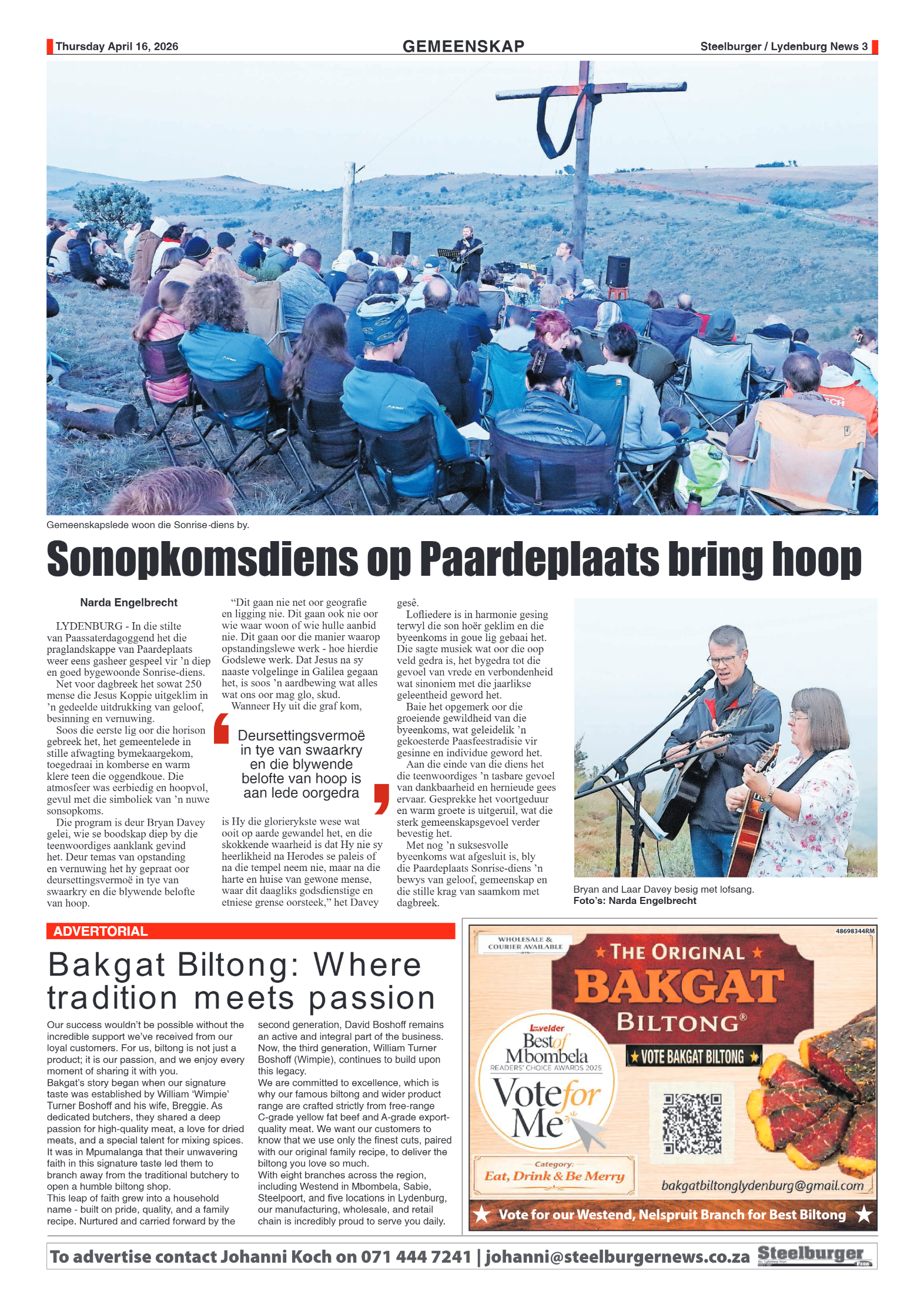 Steelburger News 16 April 2026 page 3