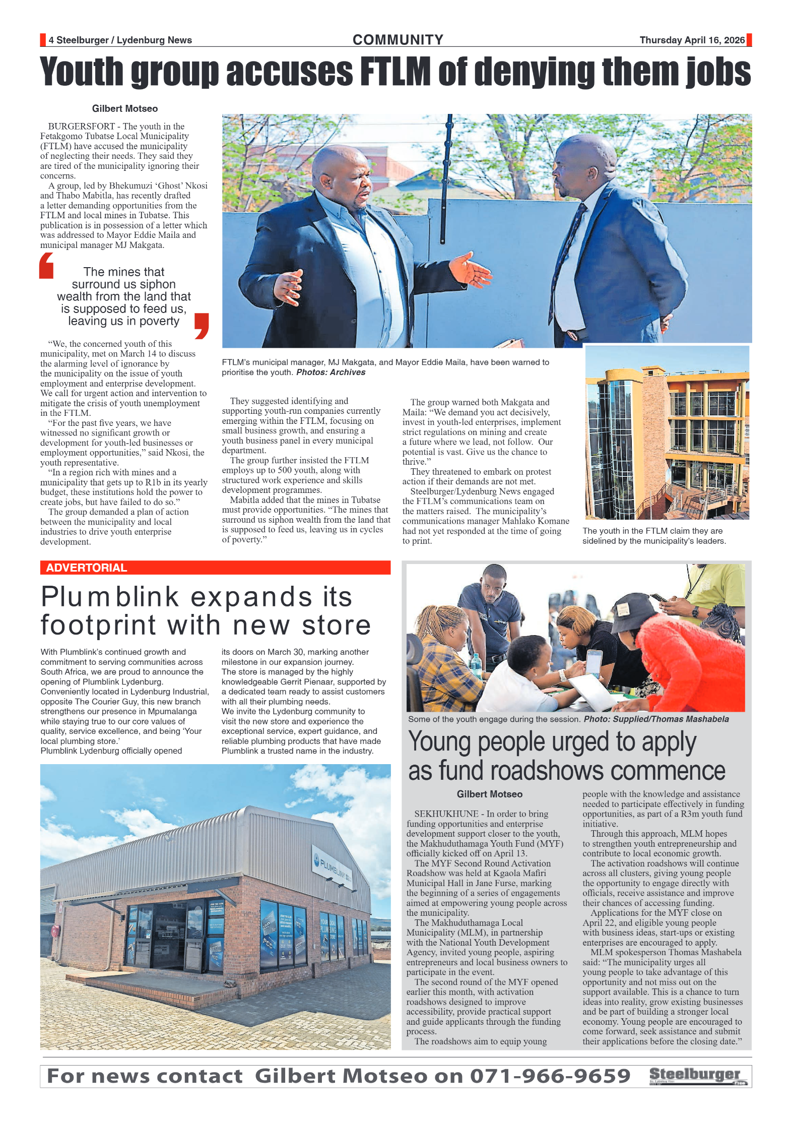 Steelburger News 16 April 2026 page 4