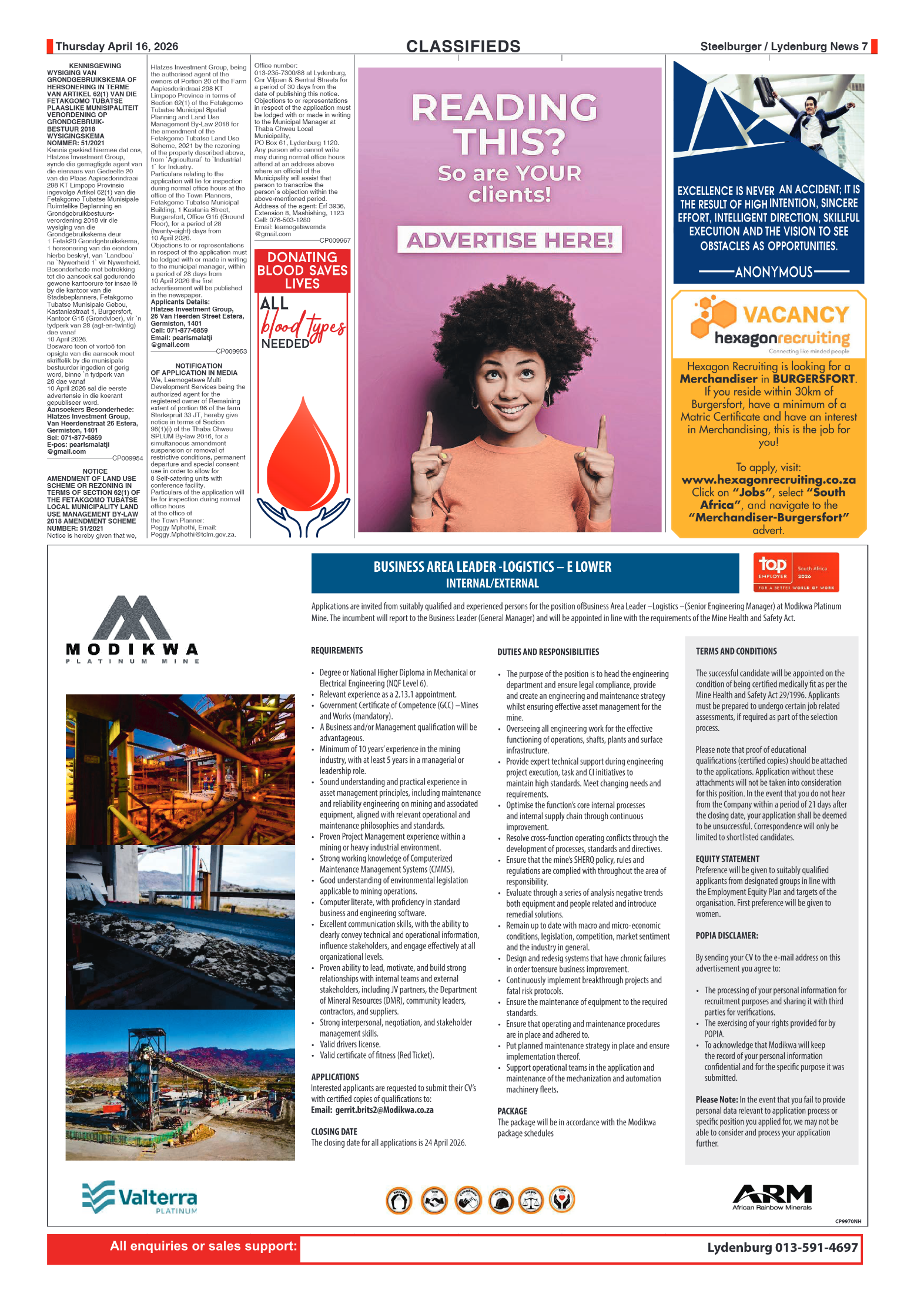 Steelburger News 16 April 2026 page 7