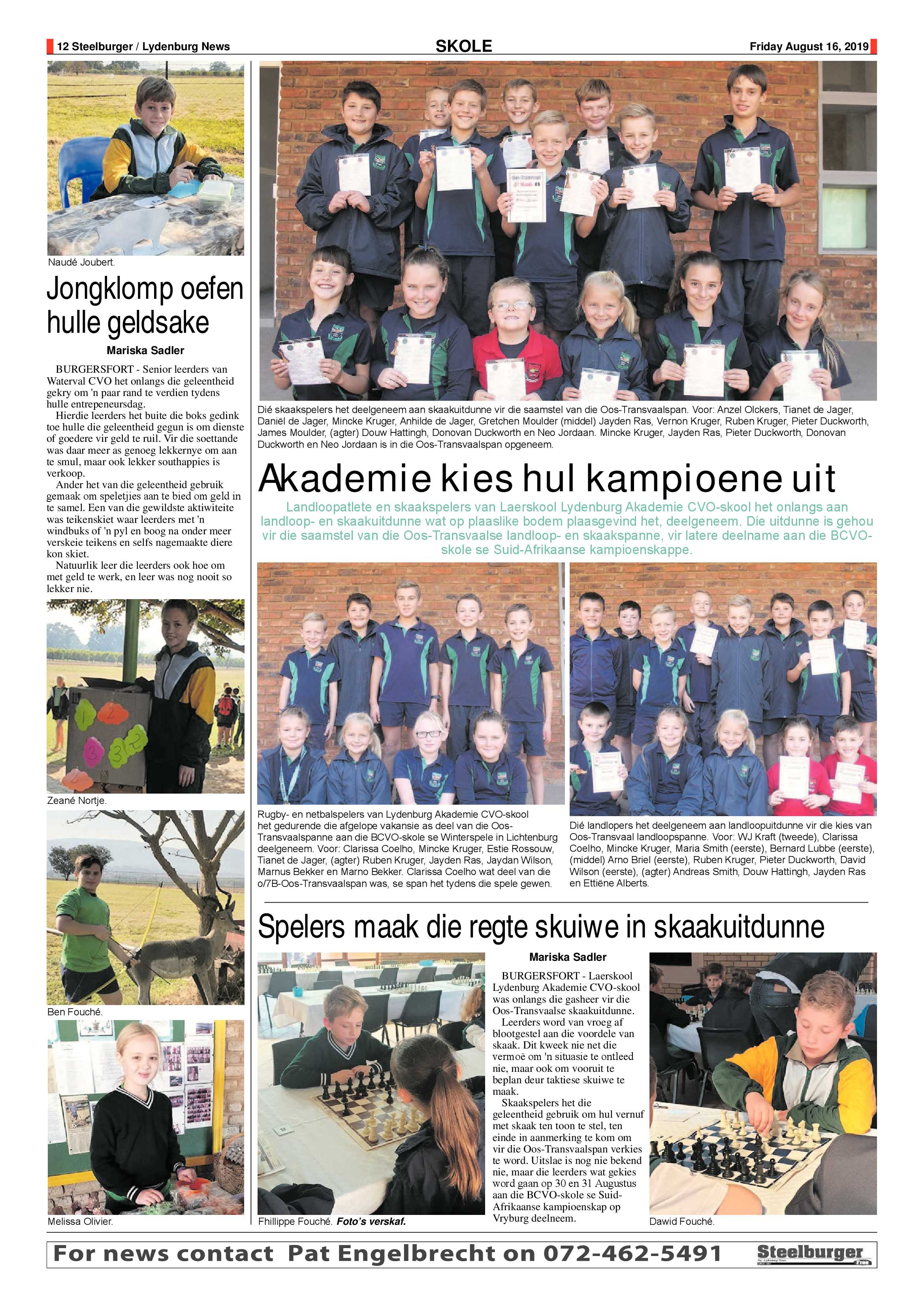 Steelburger News 16 August 2019 page 12