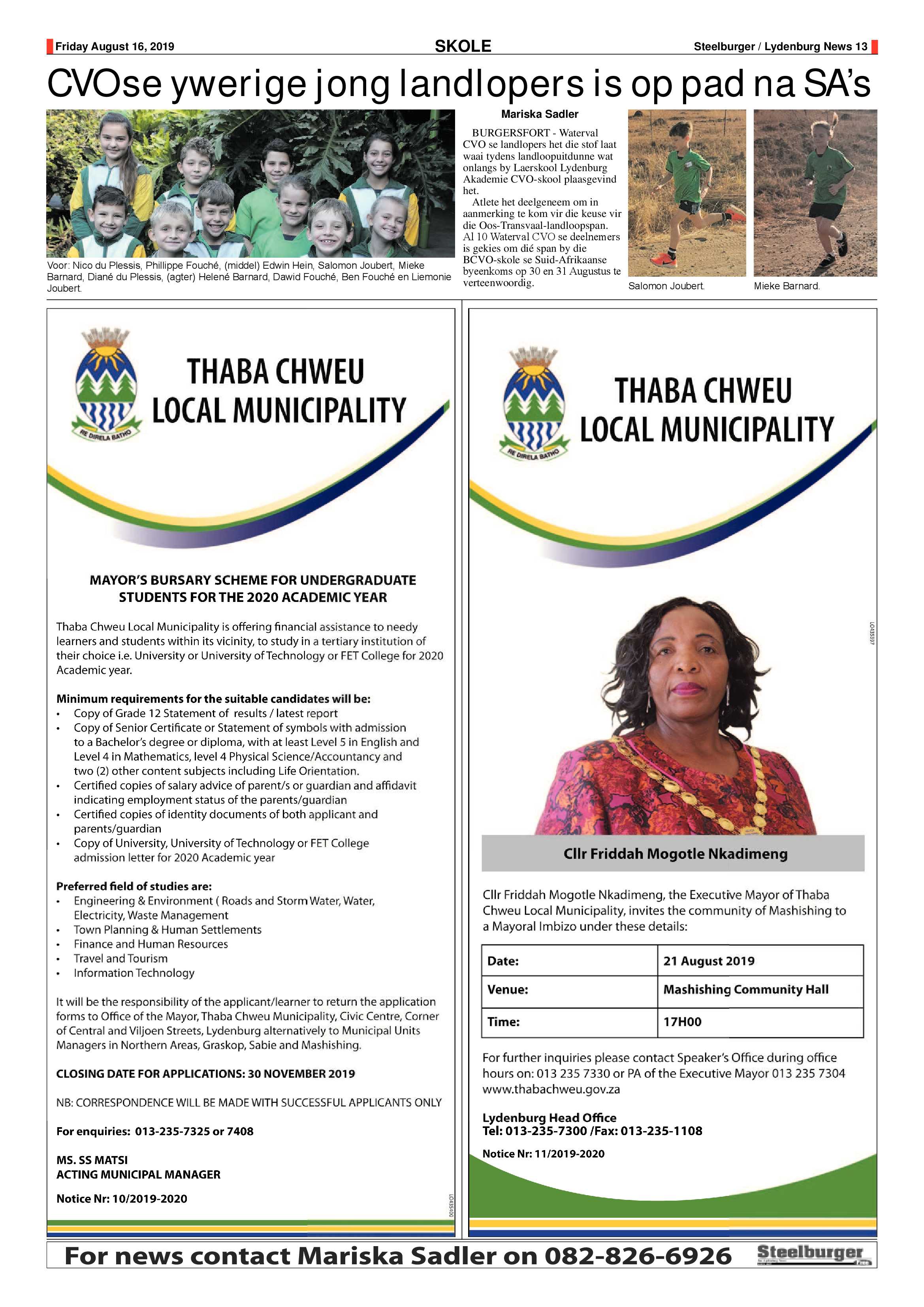 Steelburger News 16 August 2019 page 13