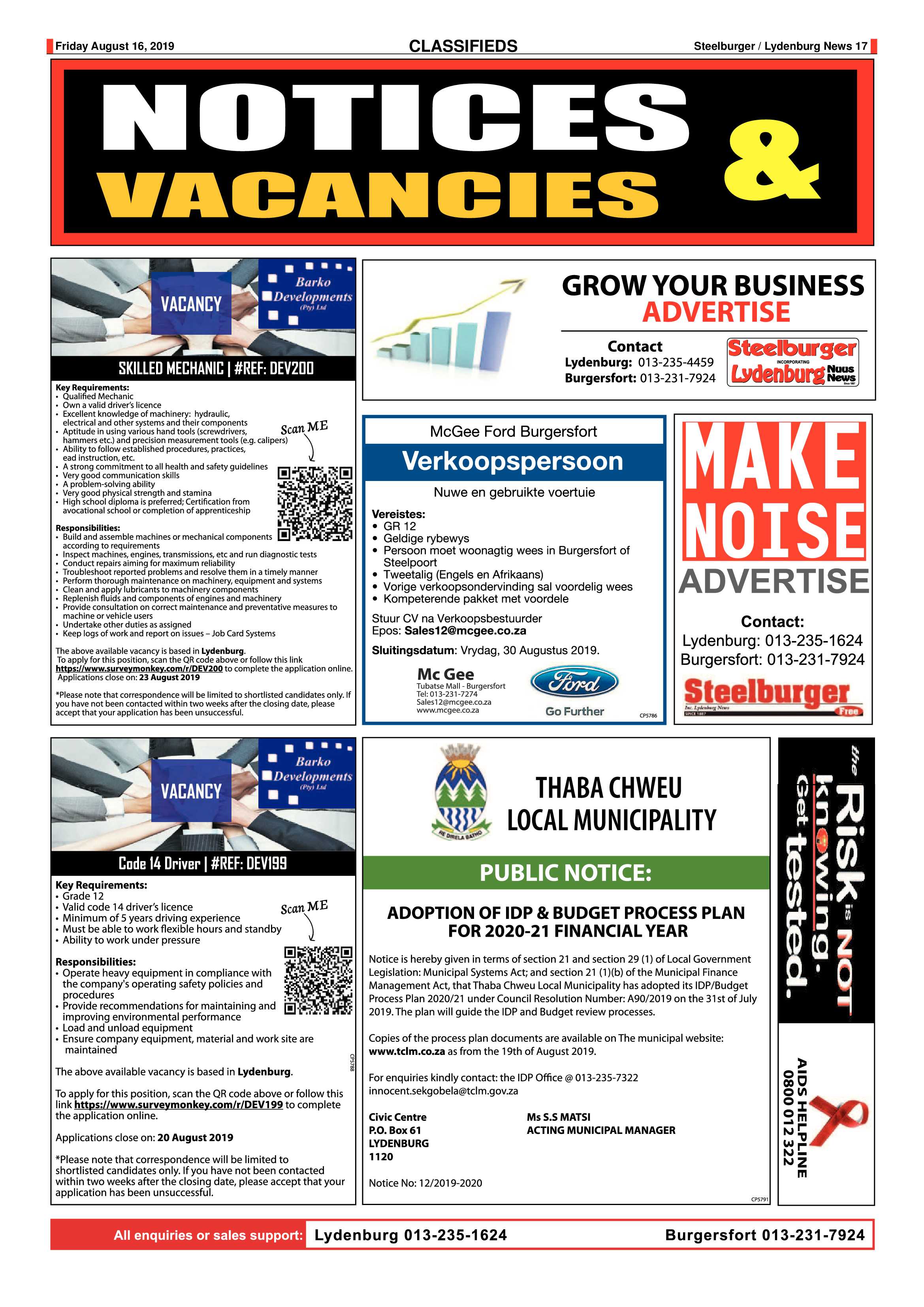 Steelburger News 16 August 2019 page 17