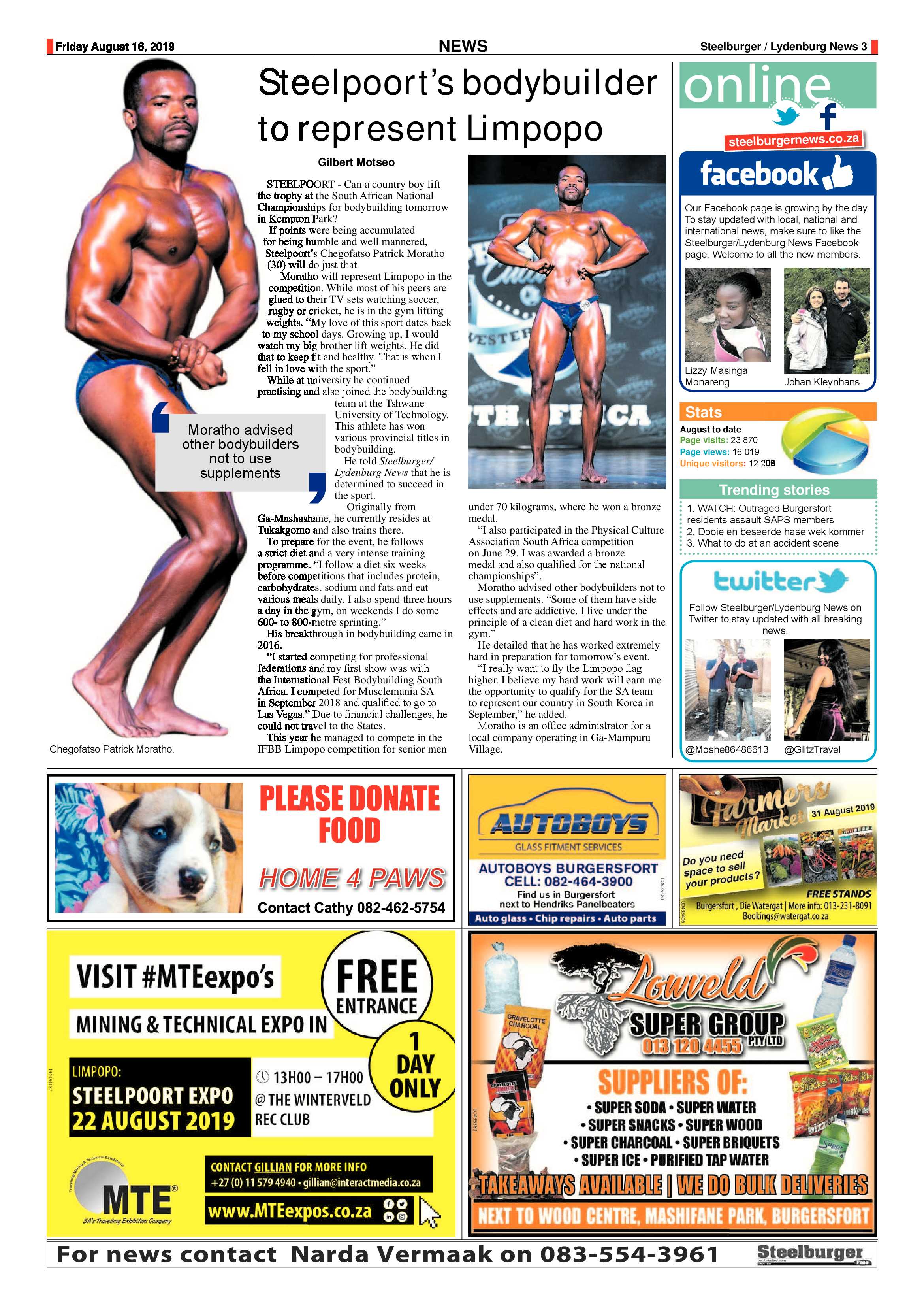 Steelburger News 16 August 2019 page 3