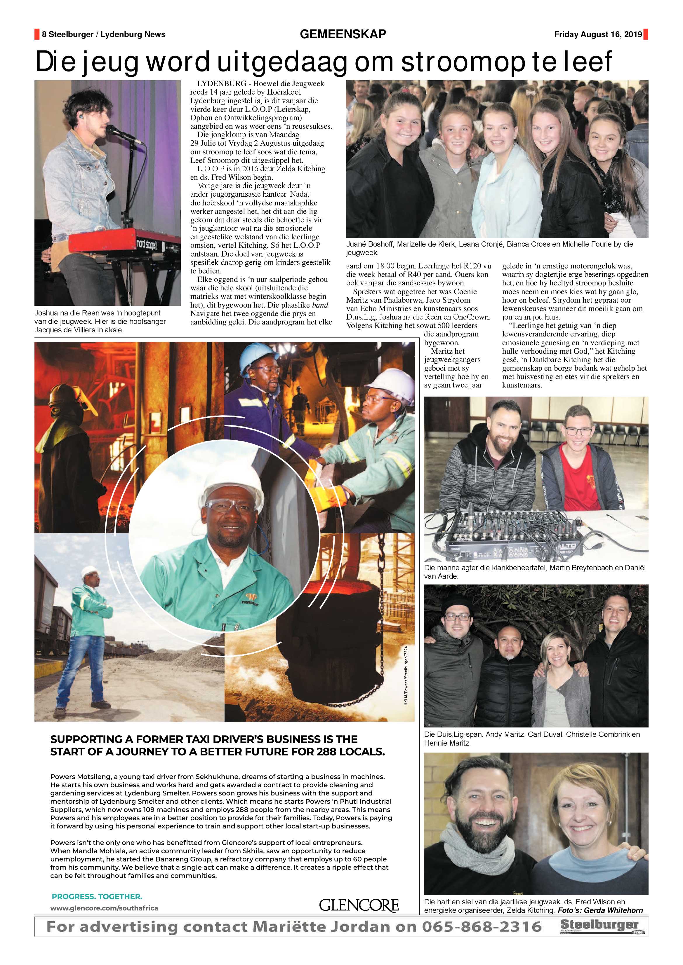 Steelburger News 16 August 2019 page 8