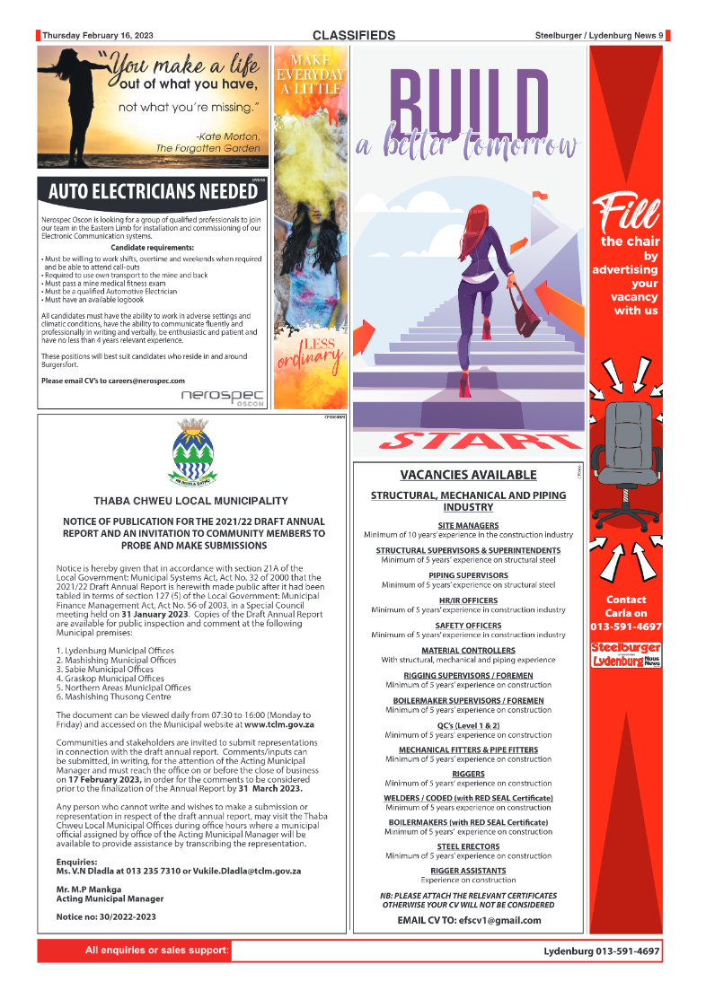 Steelburger News 16 February 2023 page 9