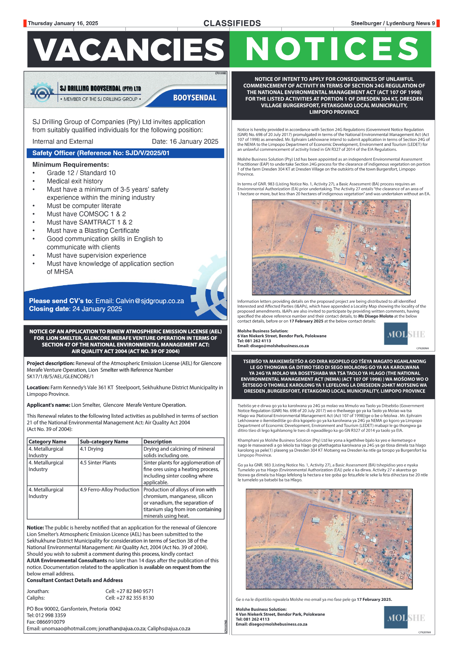 Steelburger News 16 January 2025 page 9