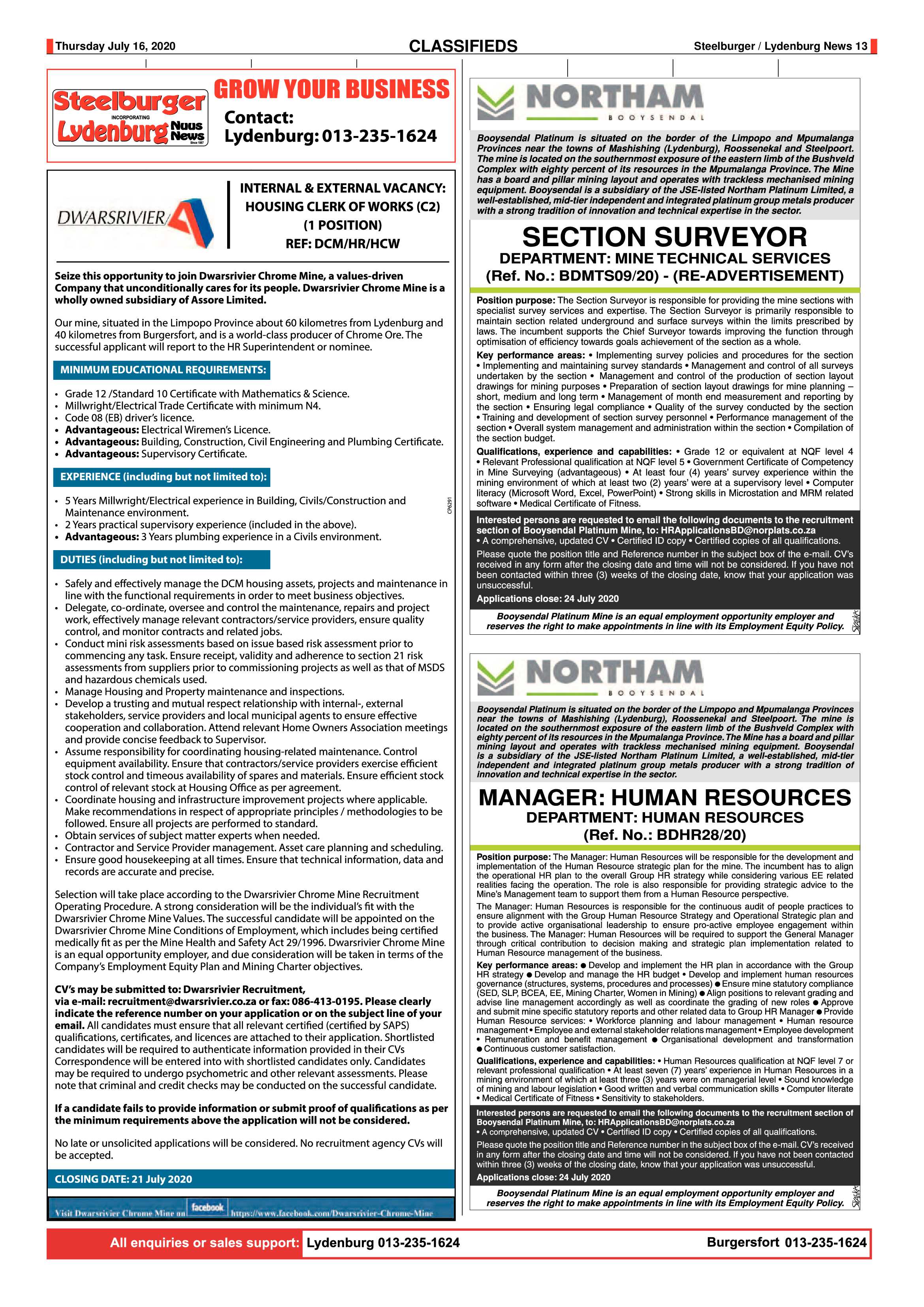 Steelburger News 16 July 2020 page 13