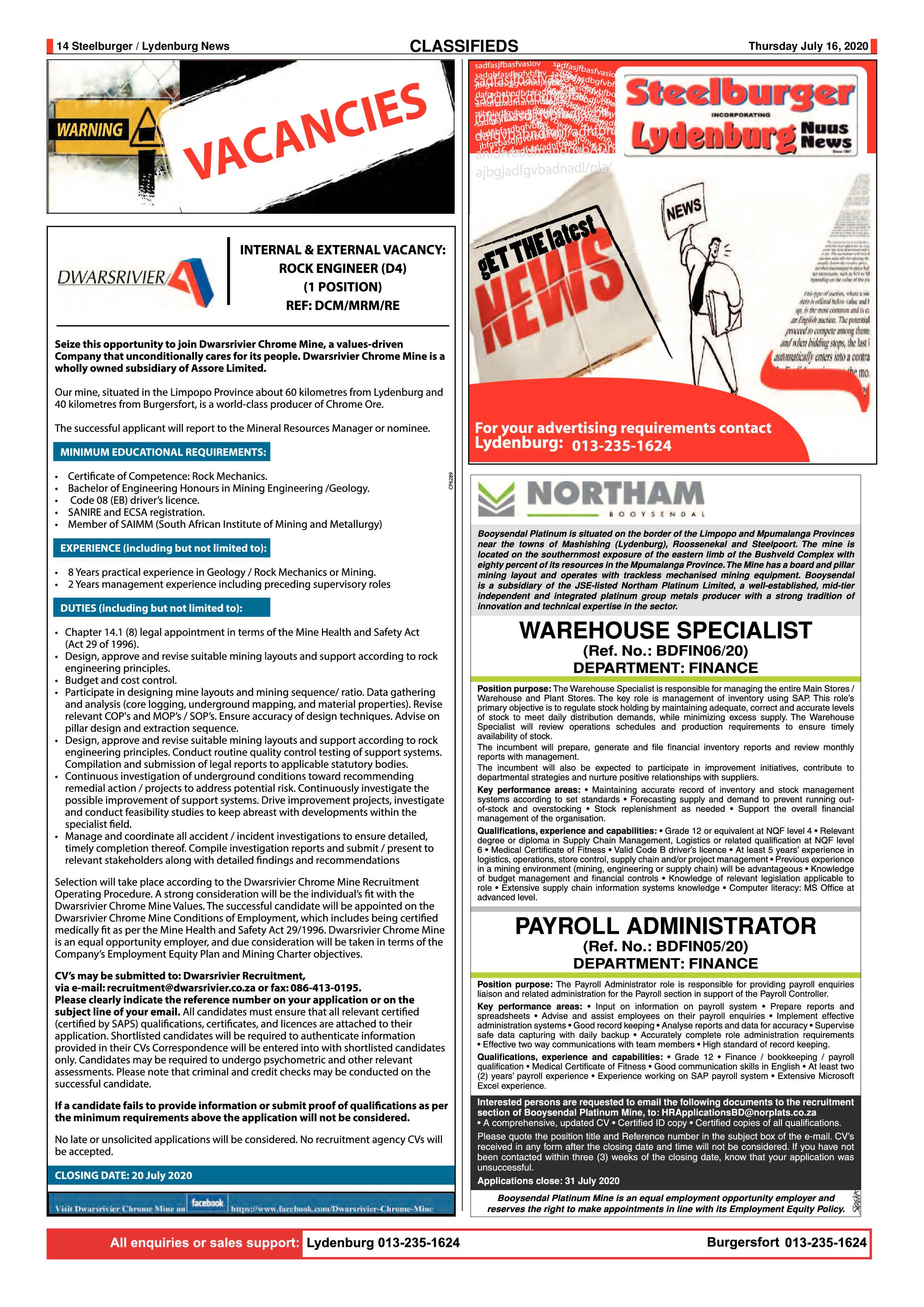 Steelburger News 16 July 2020 page 14