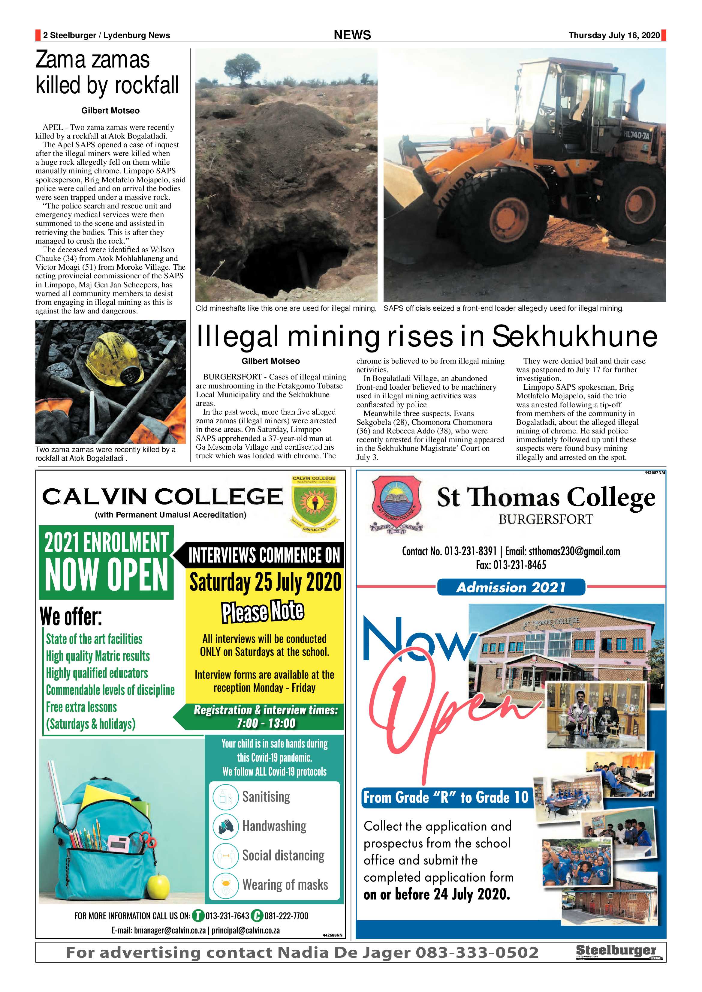 Steelburger News 16 July 2020 page 2