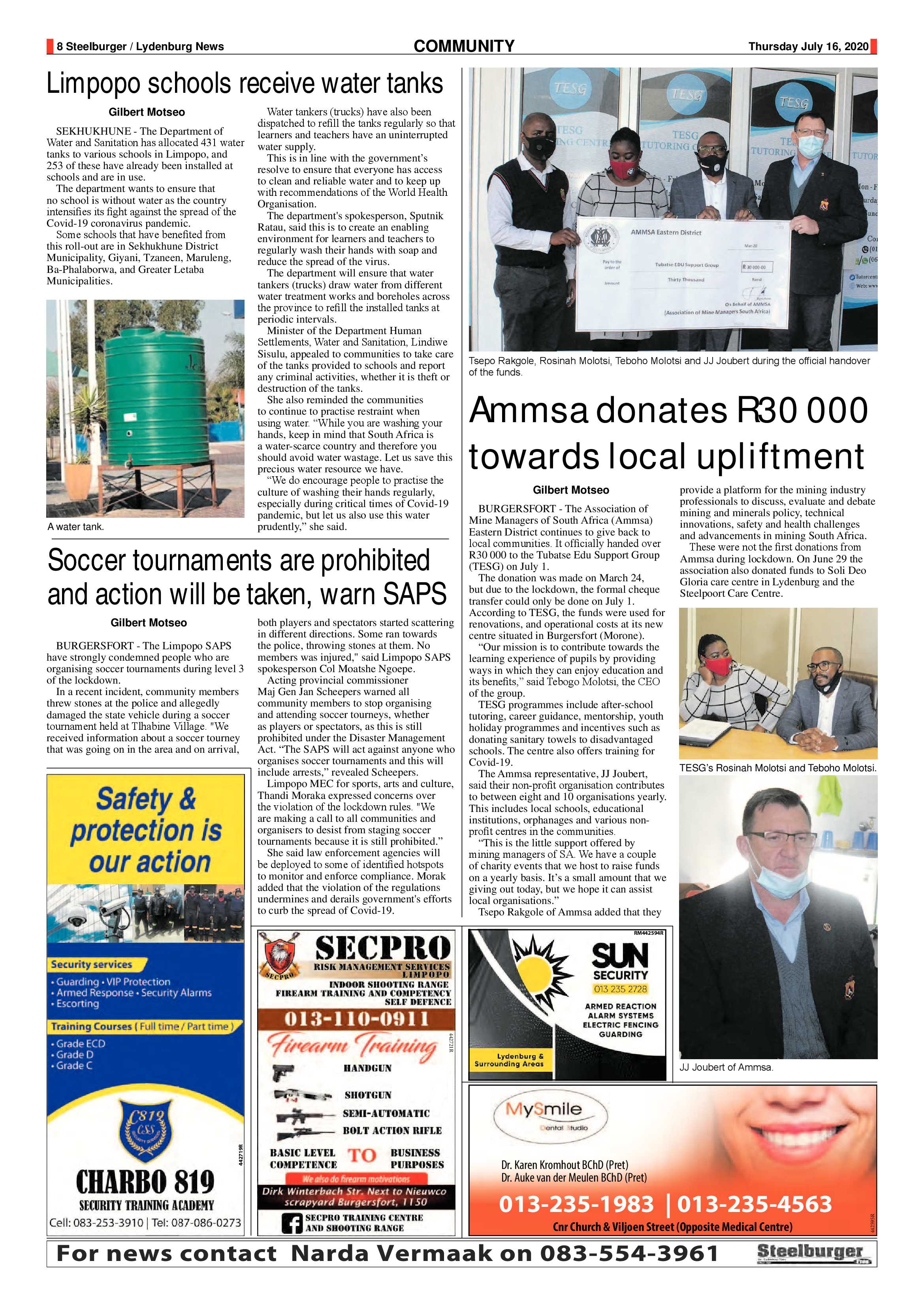 Steelburger News 16 July 2020 page 8