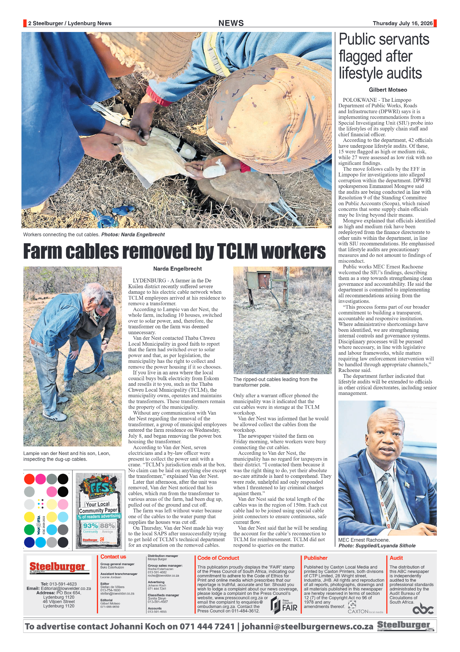 Steelburger News 16 July 2026 page 2