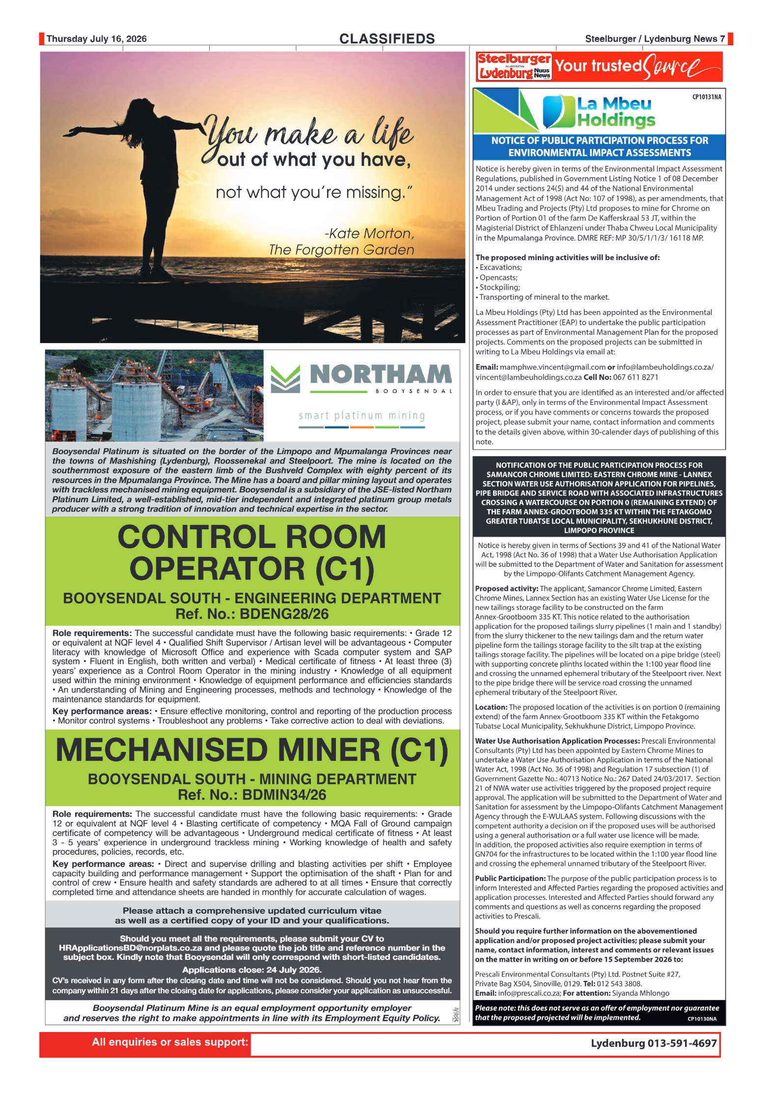Steelburger News 16 July 2026 page 7