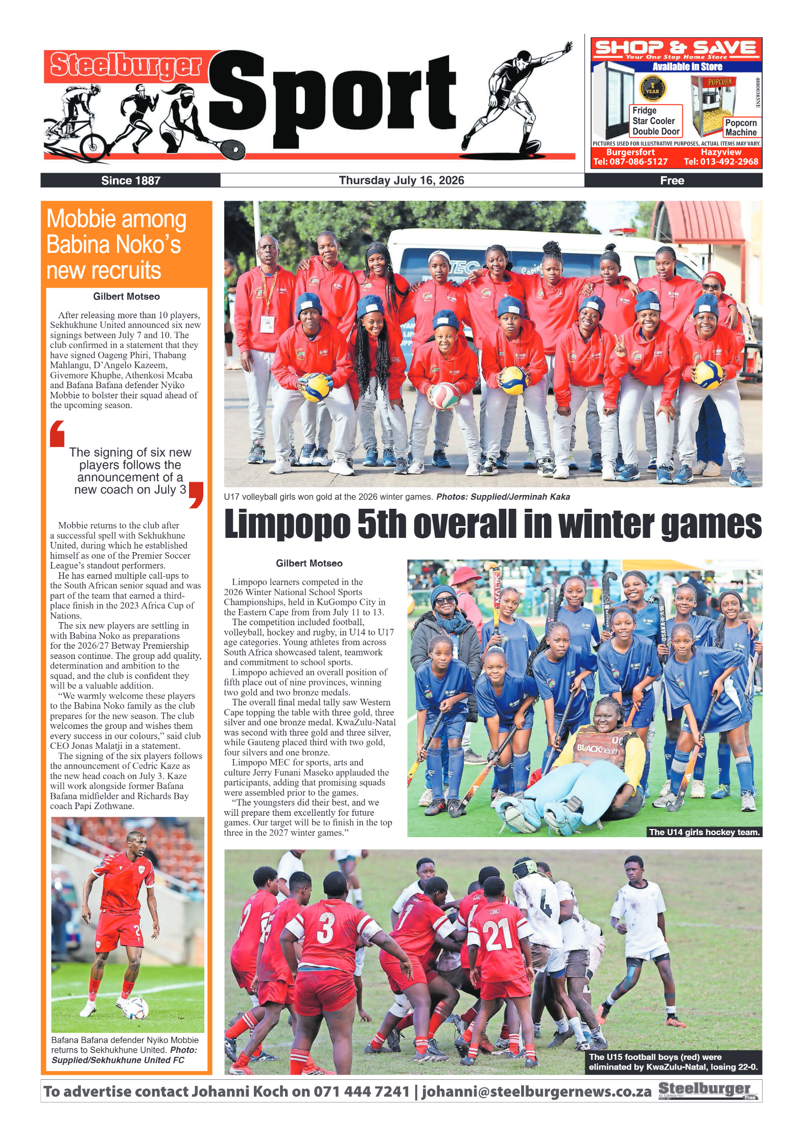 Steelburger News 16 July 2026 page 8