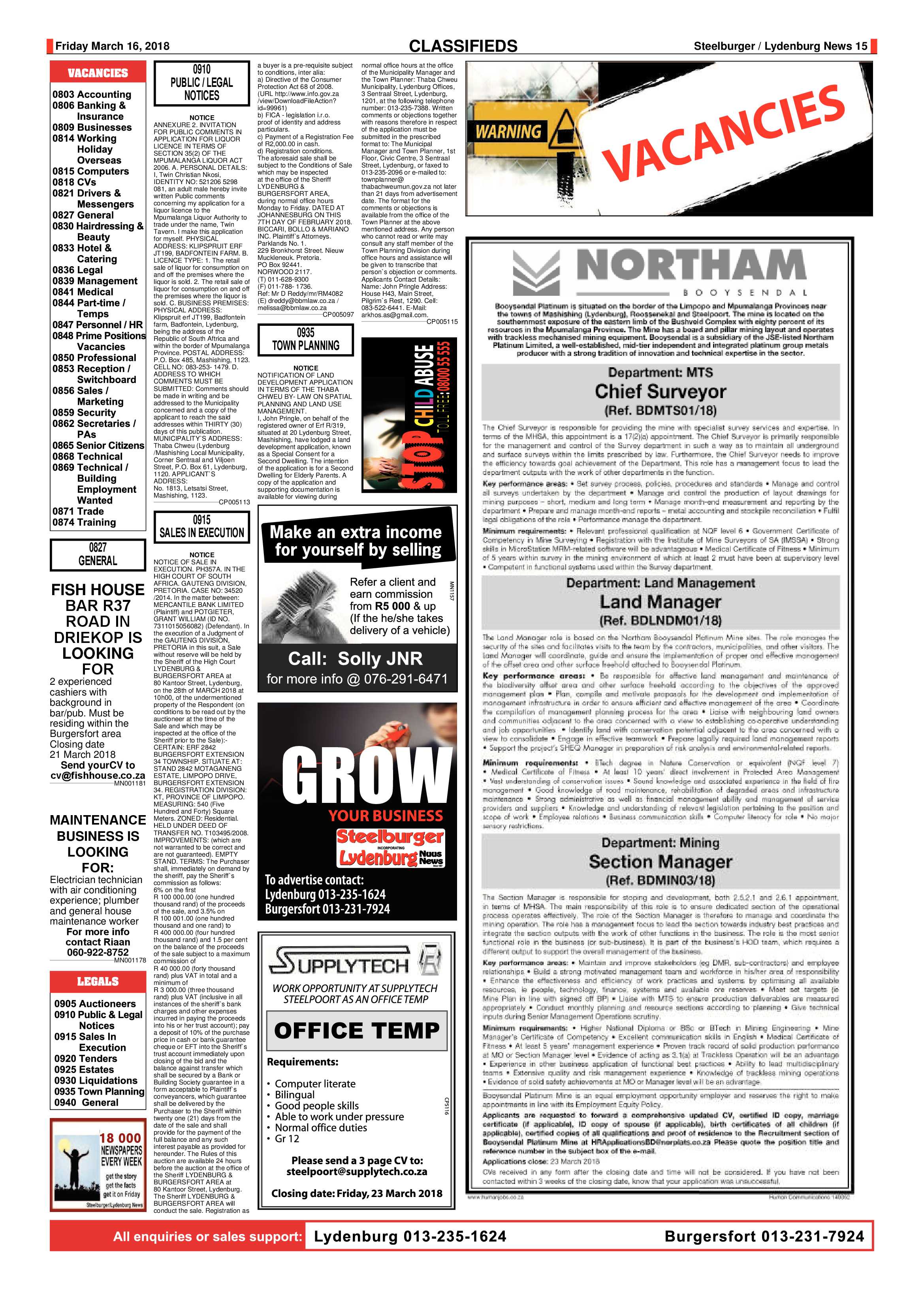 Steelburger News 16 March 2018 page 15