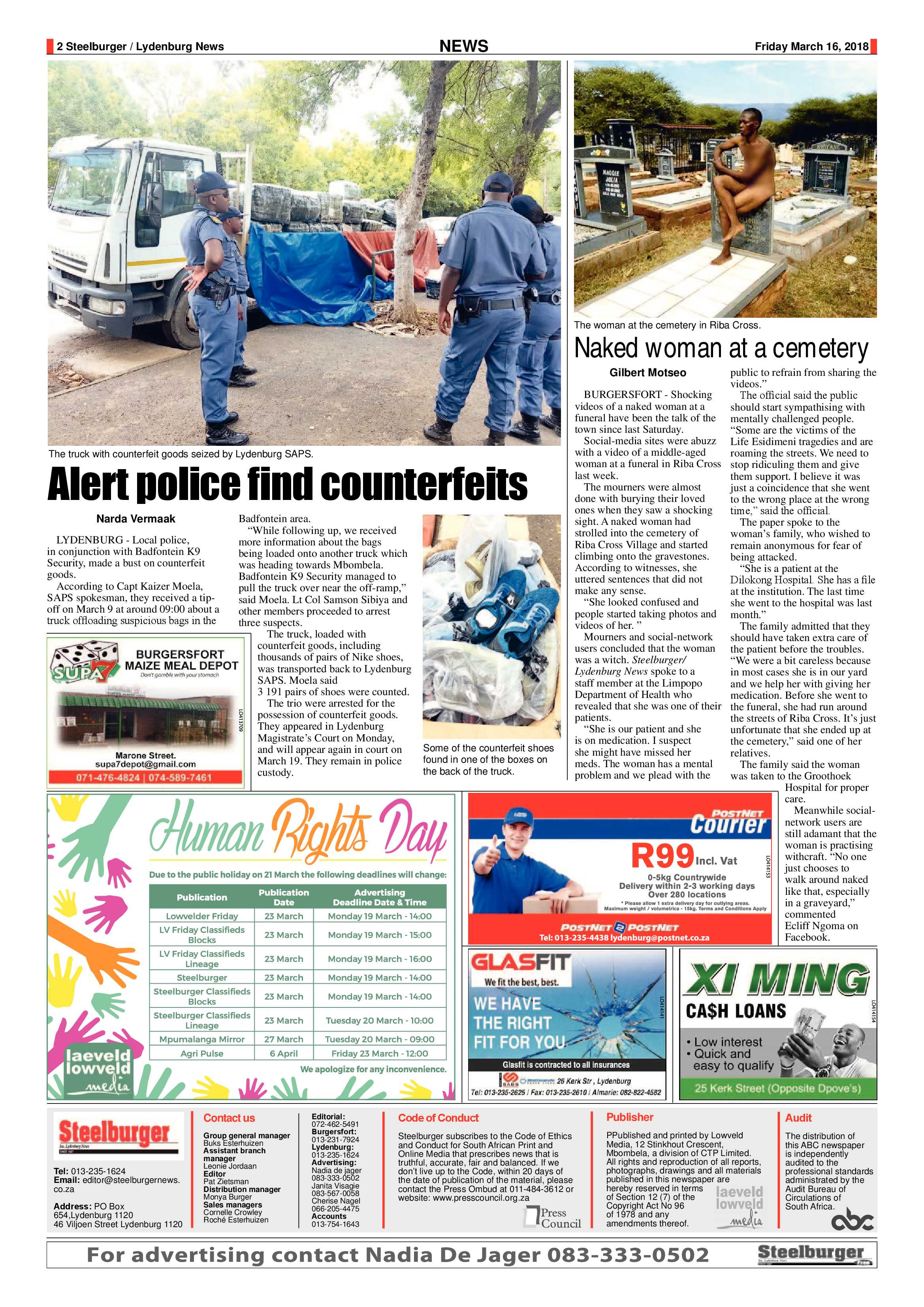 Steelburger News 16 March 2018 page 2