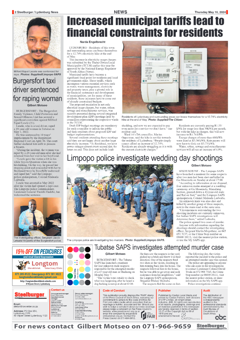 Steelburger News 16 May 2024 page 2