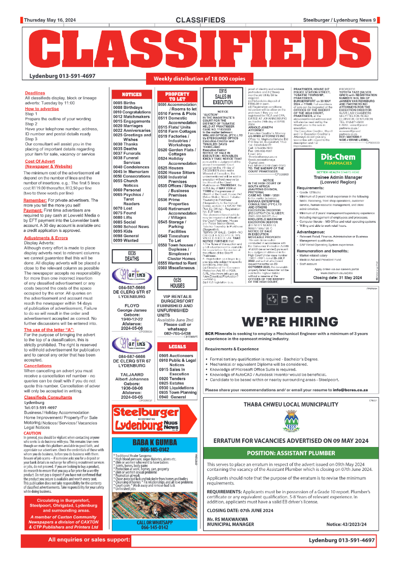 Steelburger News 16 May 2024 page 9