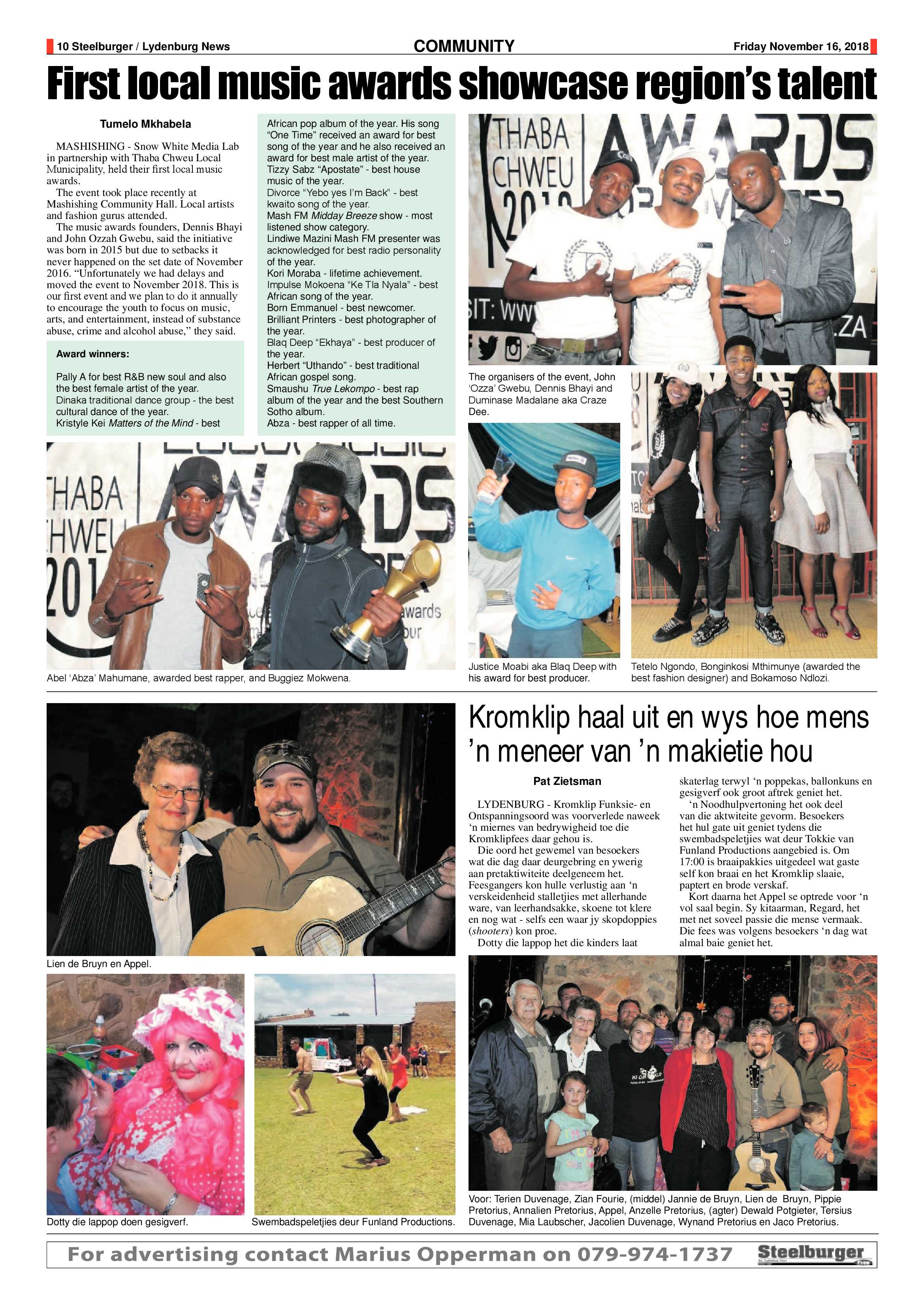 Steelburger News 16 November 2018 page 10