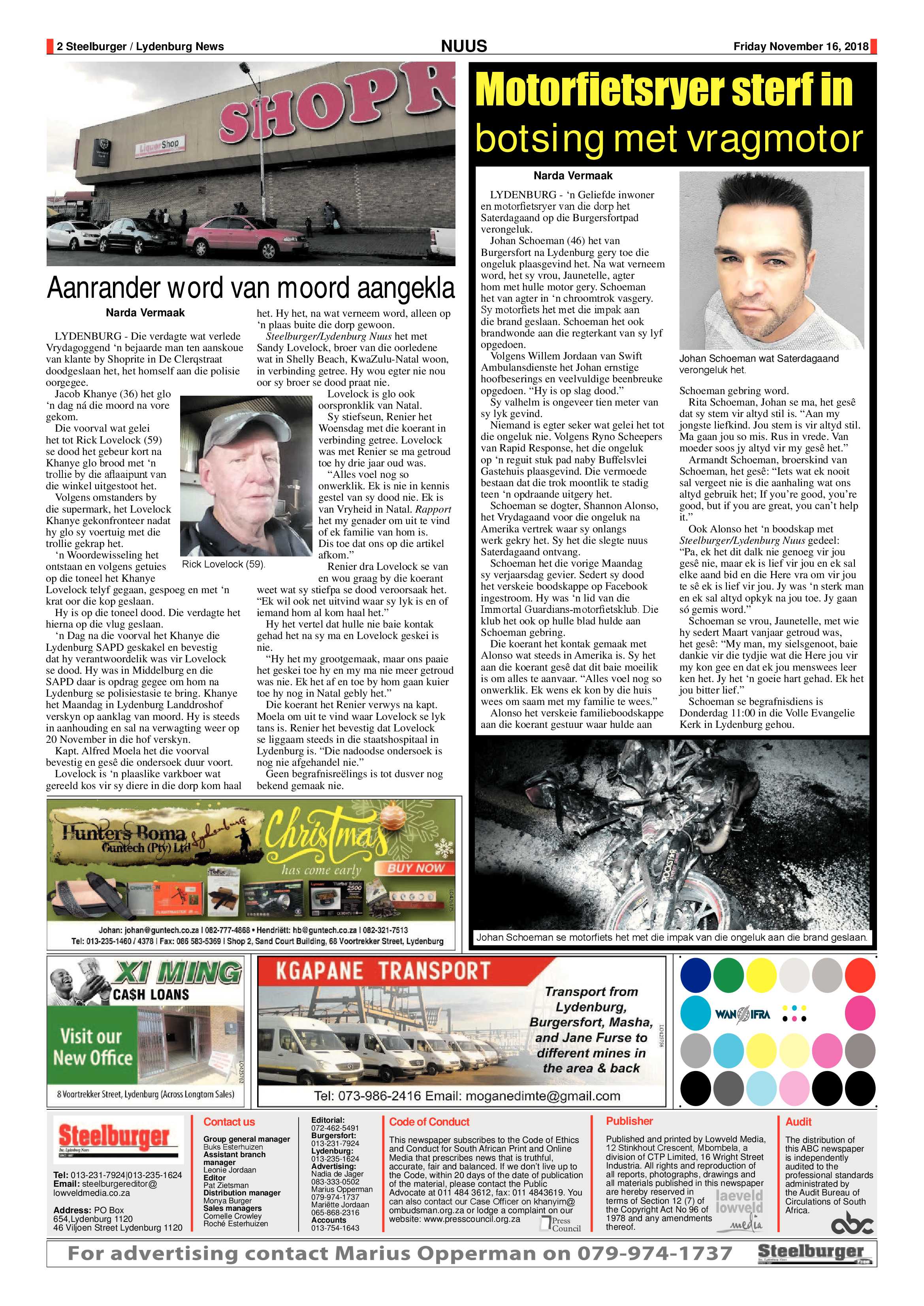 Steelburger News 16 November 2018 page 2