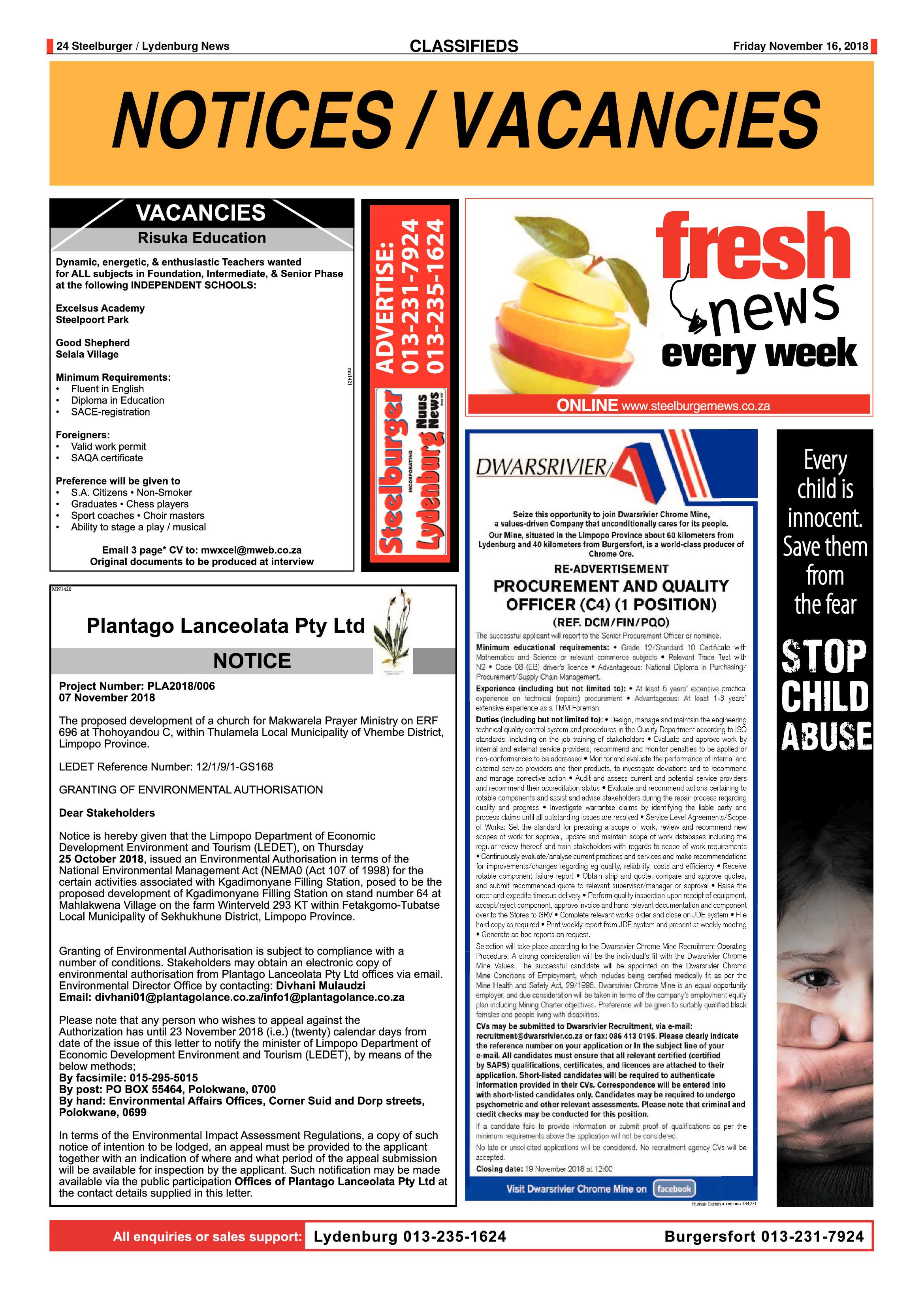 Steelburger News 16 November 2018 page 24