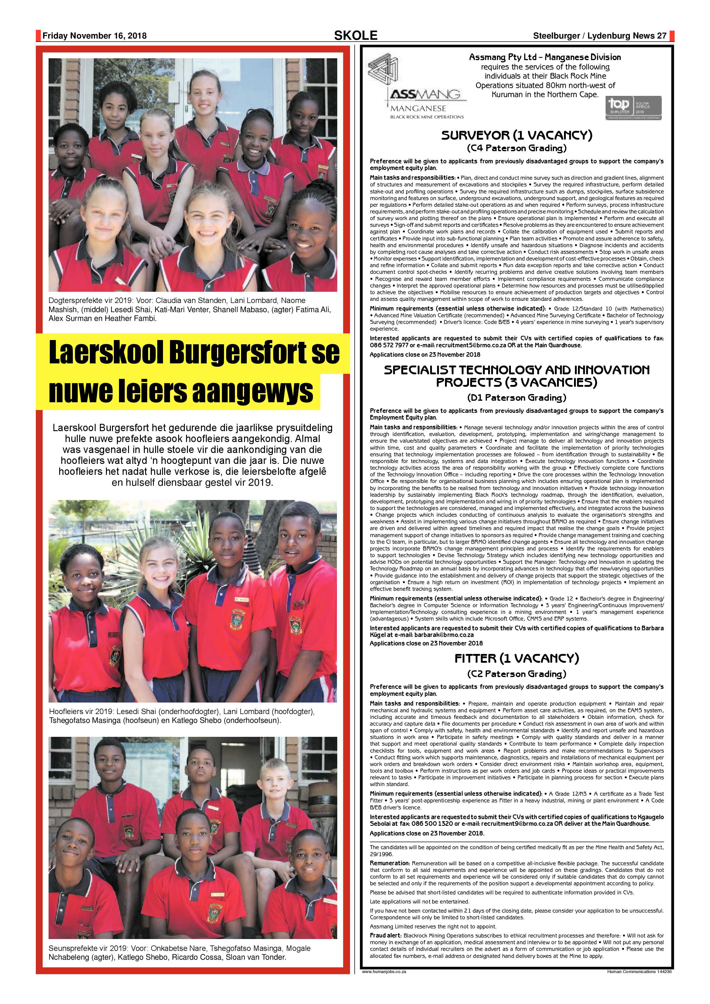 Steelburger News 16 November 2018 page 27