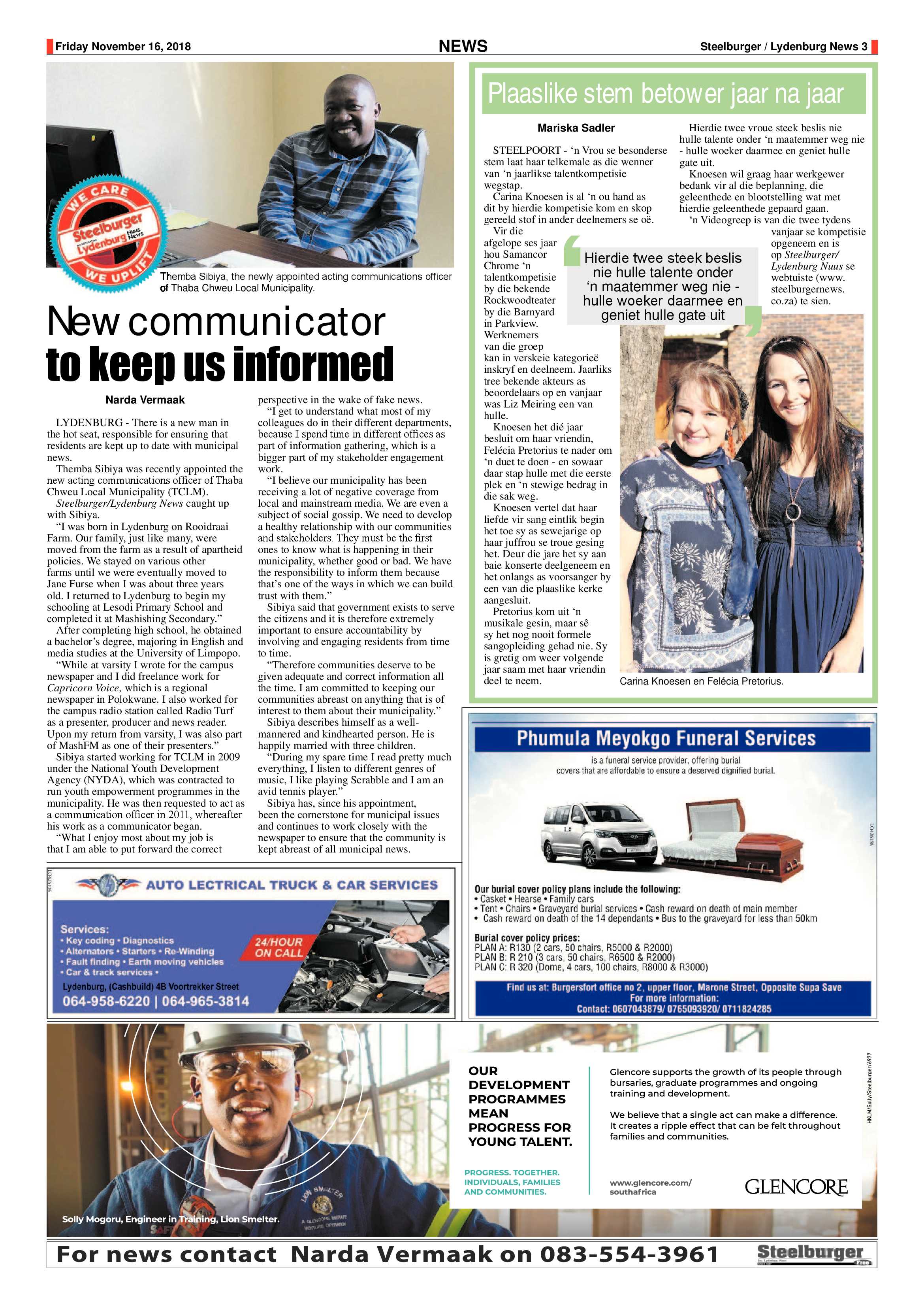Steelburger News 16 November 2018 page 3
