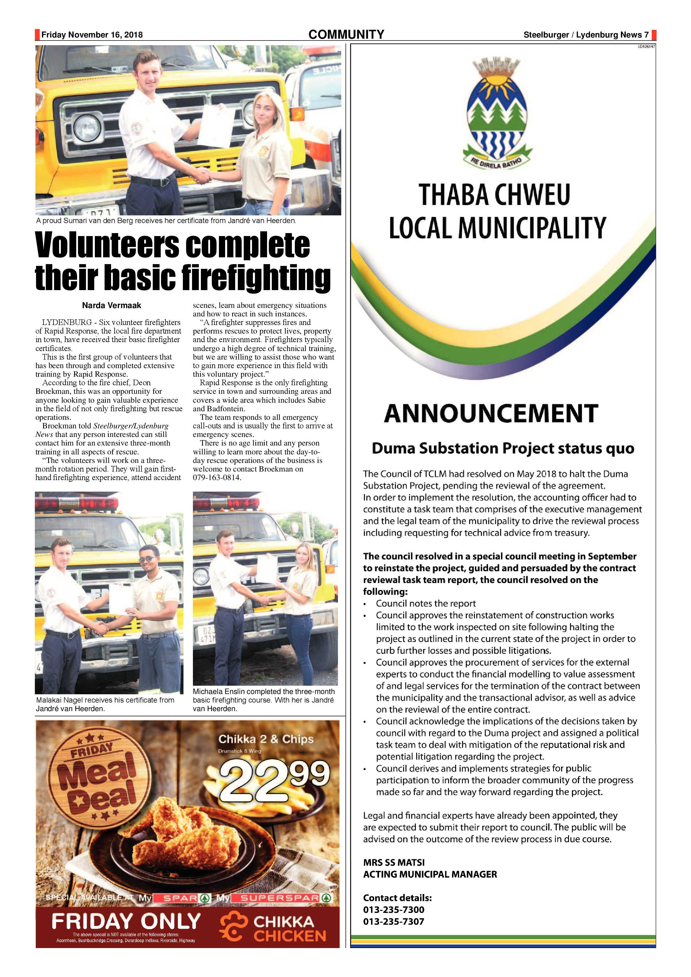 Steelburger News 16 November 2018 page 7