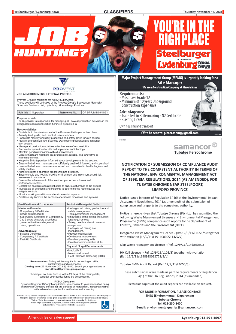 Steelburger News 16 November 2023 page 10