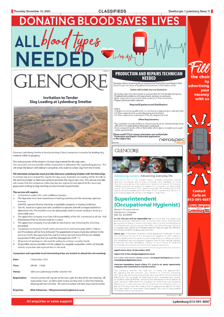 Steelburger News 16 November 2023 page 11