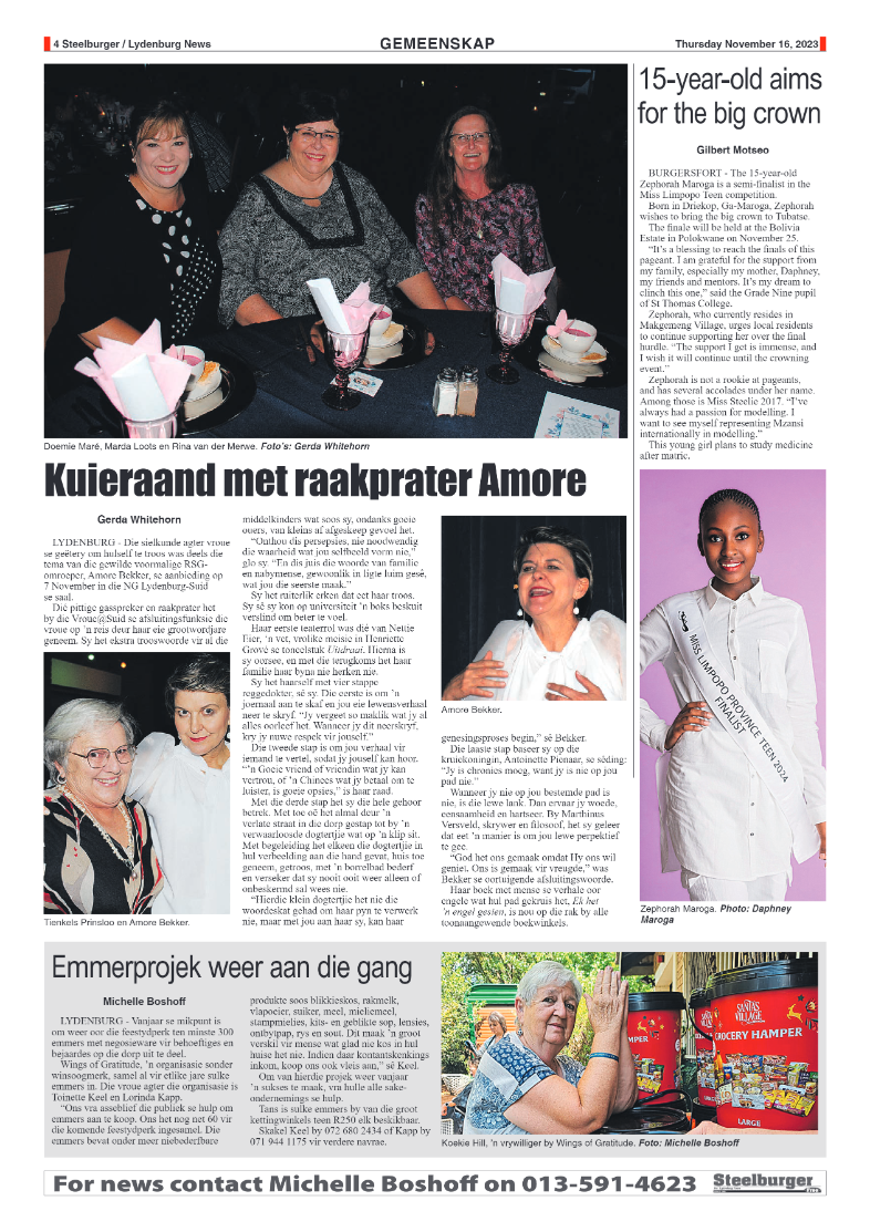 Steelburger News 16 November 2023 page 4