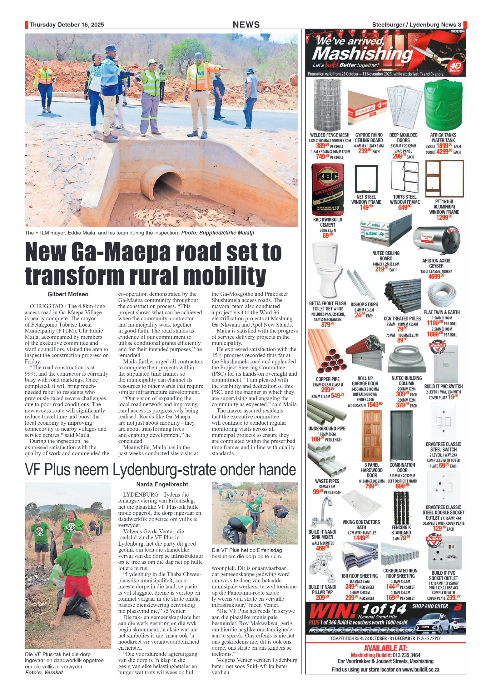 Steelburger News 16 October 2025 page 3