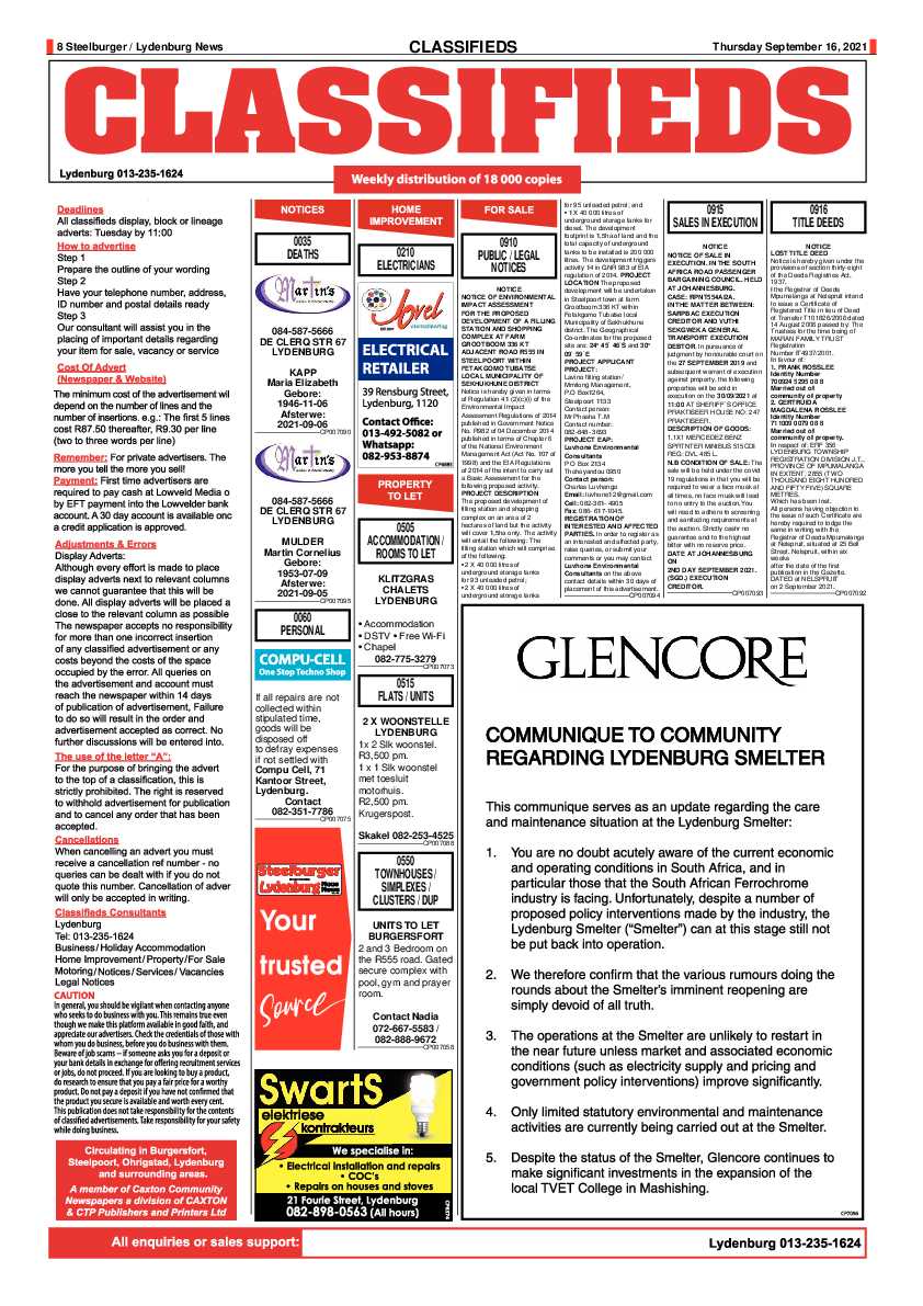 Steelburger News 16 September 2021 page 8