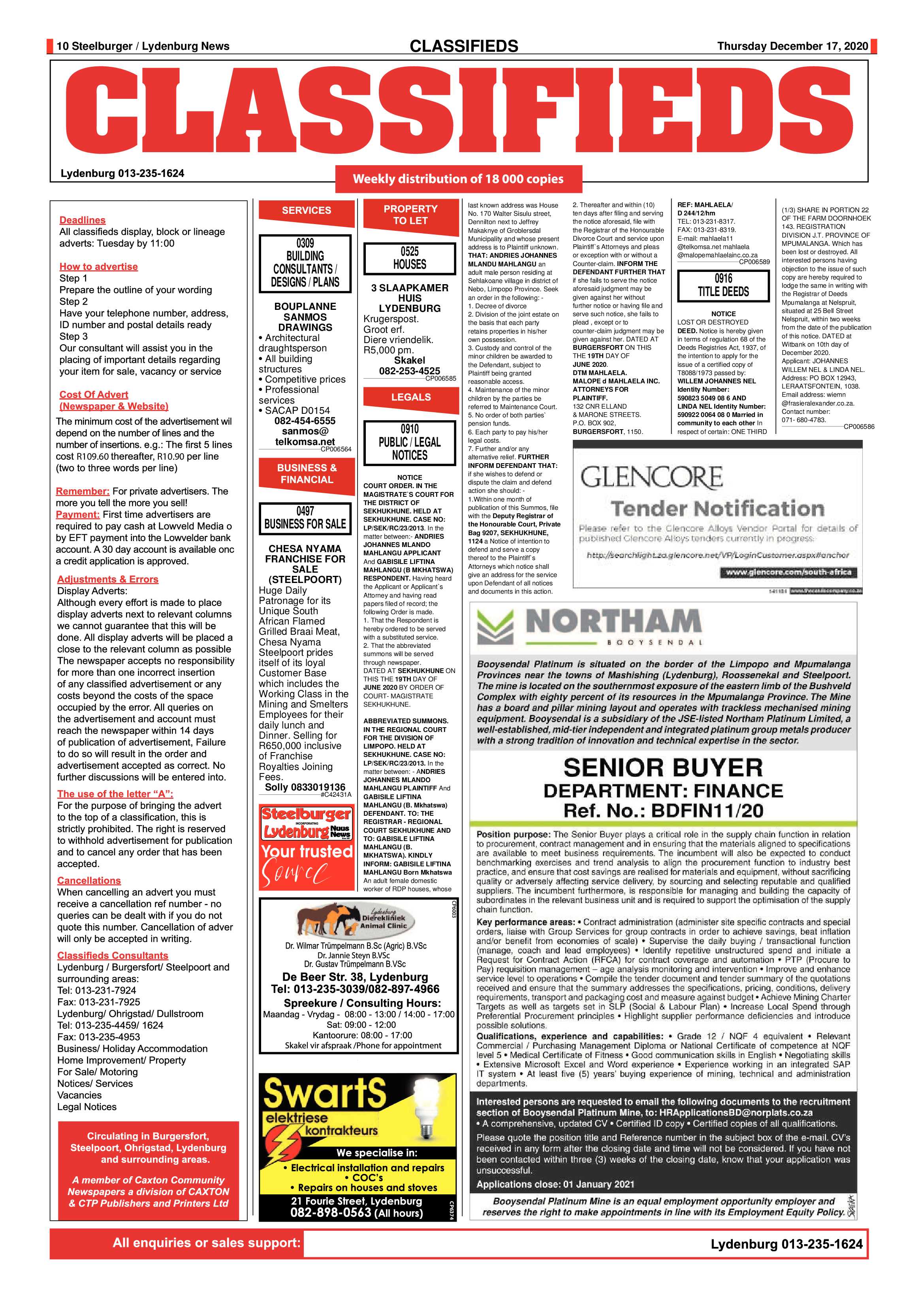 Steelburger News 17 December 2020 page 10