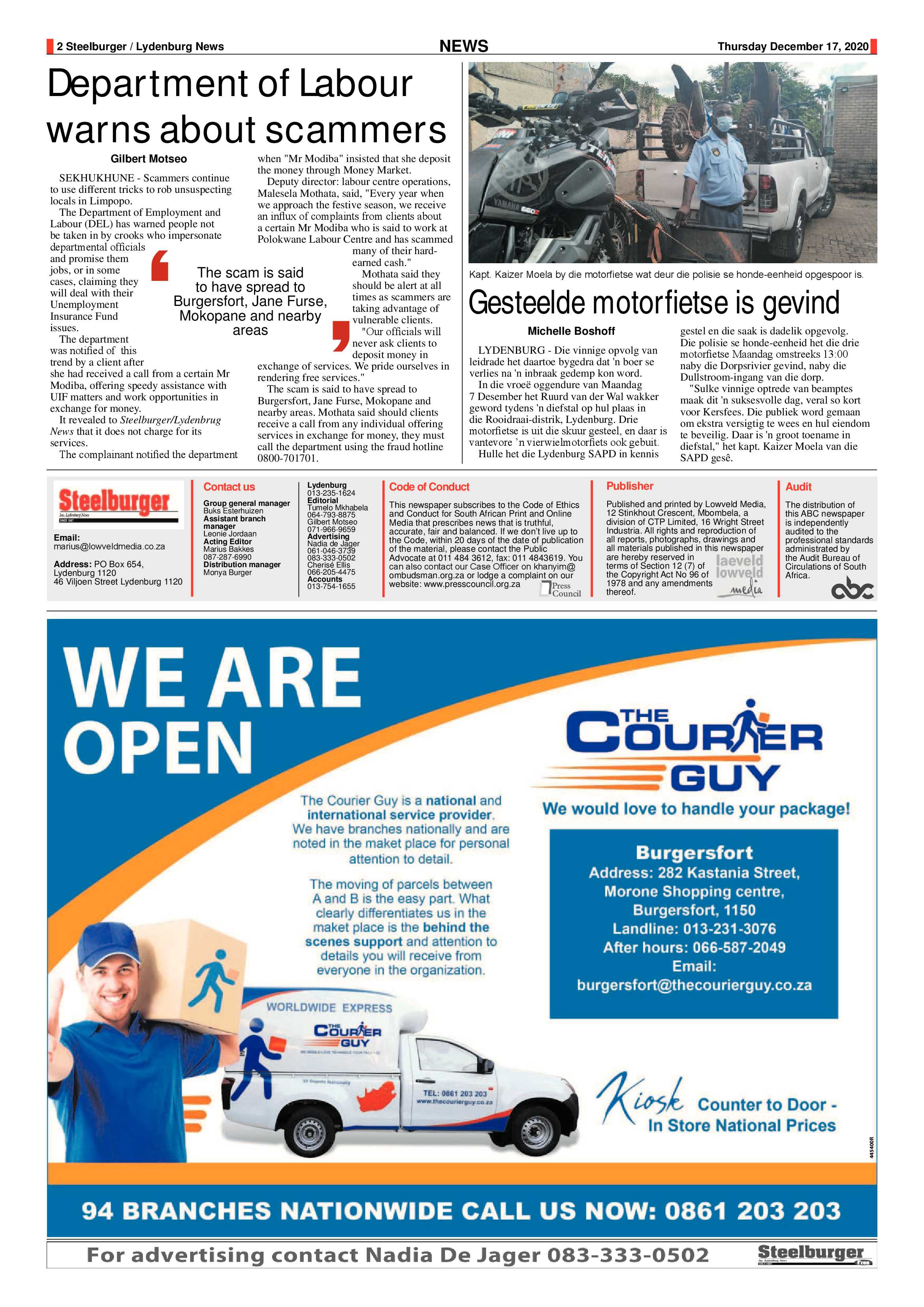 Steelburger News 17 December 2020 page 2