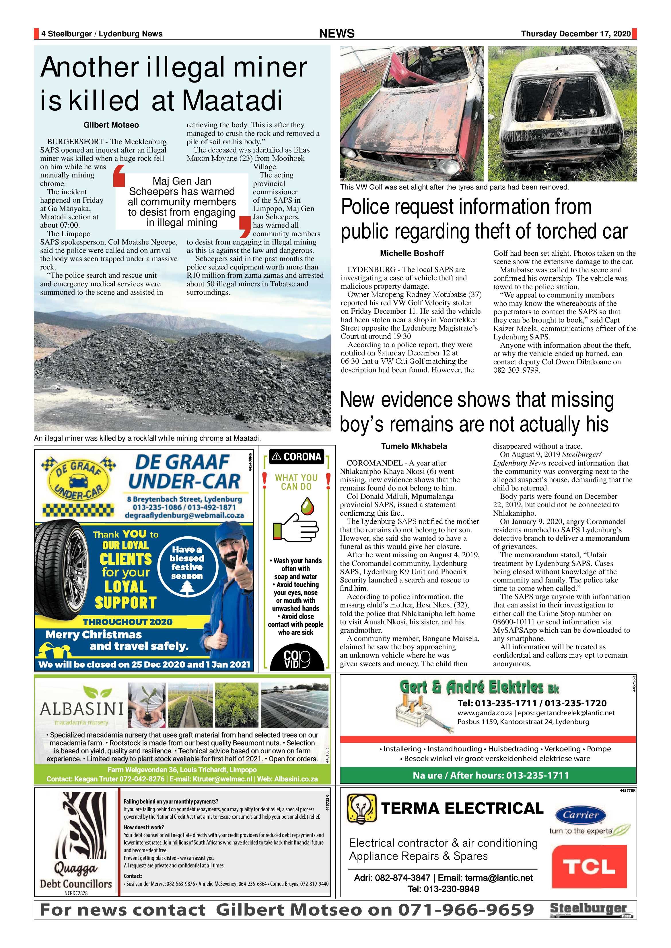 Steelburger News 17 December 2020 page 4