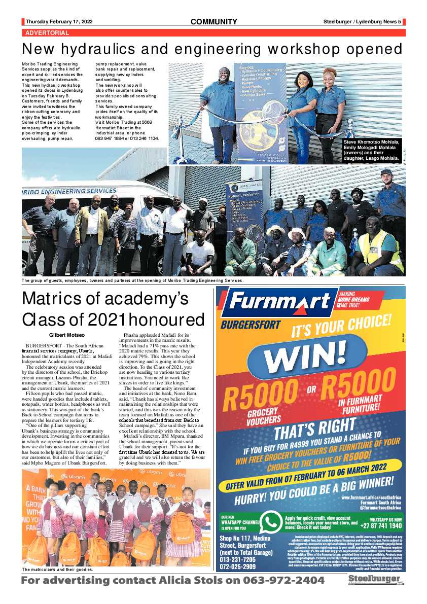 Steelburger News 17 February 2022 page 5