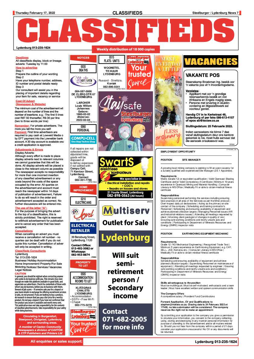 Steelburger News 17 February 2022 page 7