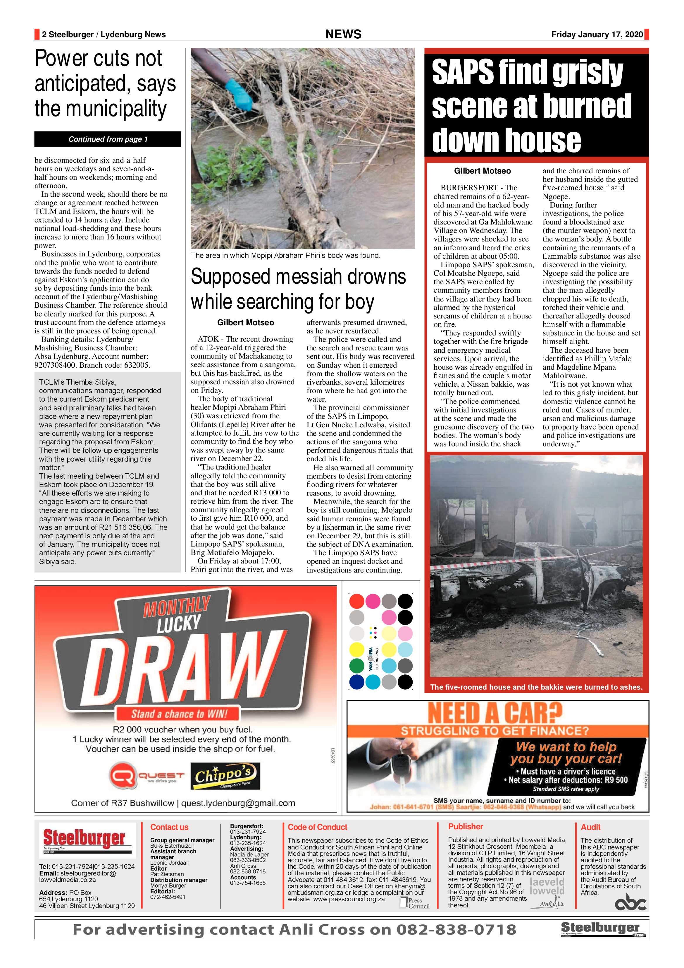 Steelburger News 17 January 2020 page 2