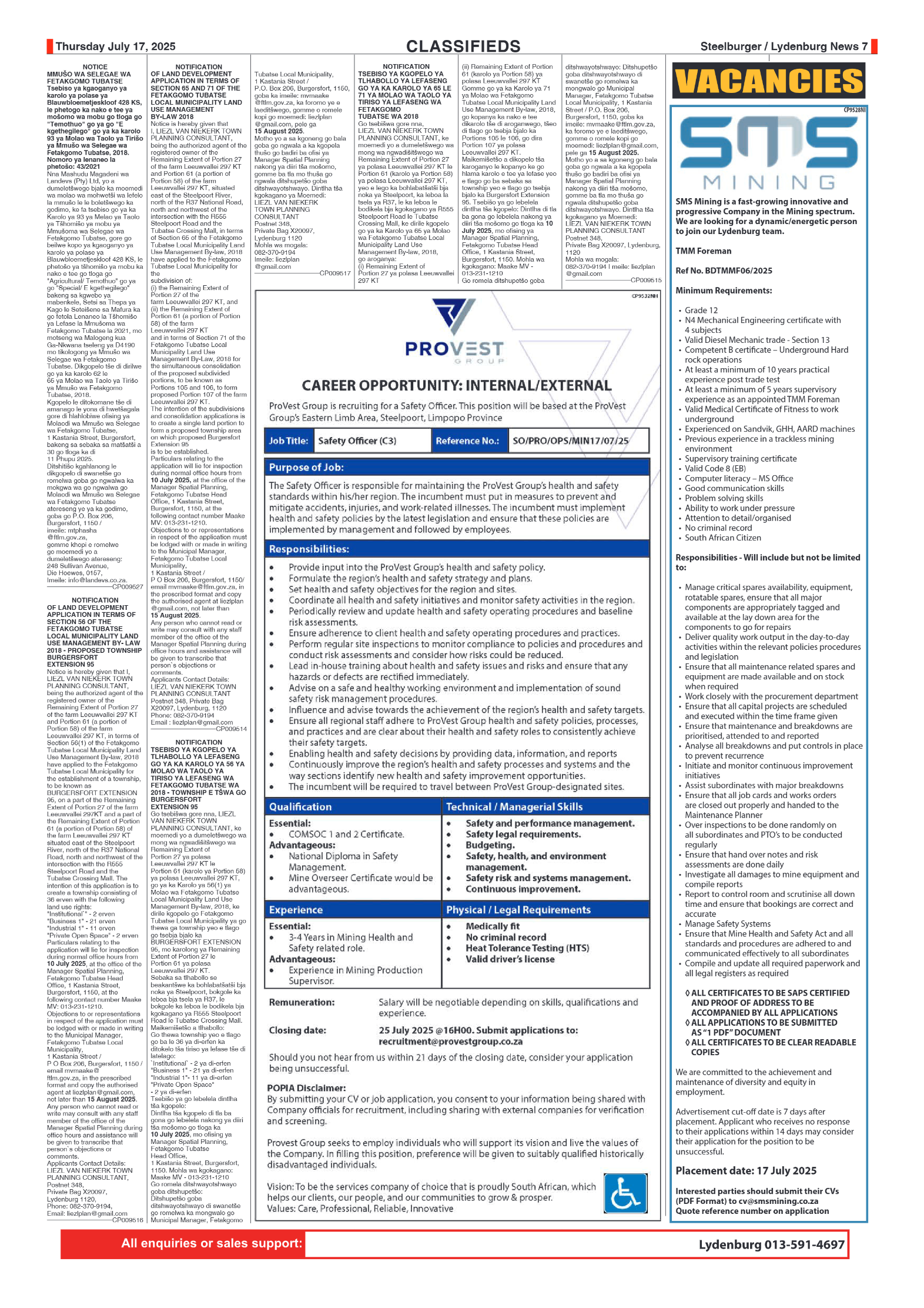 Steelburger News 17 July 2025 page 7