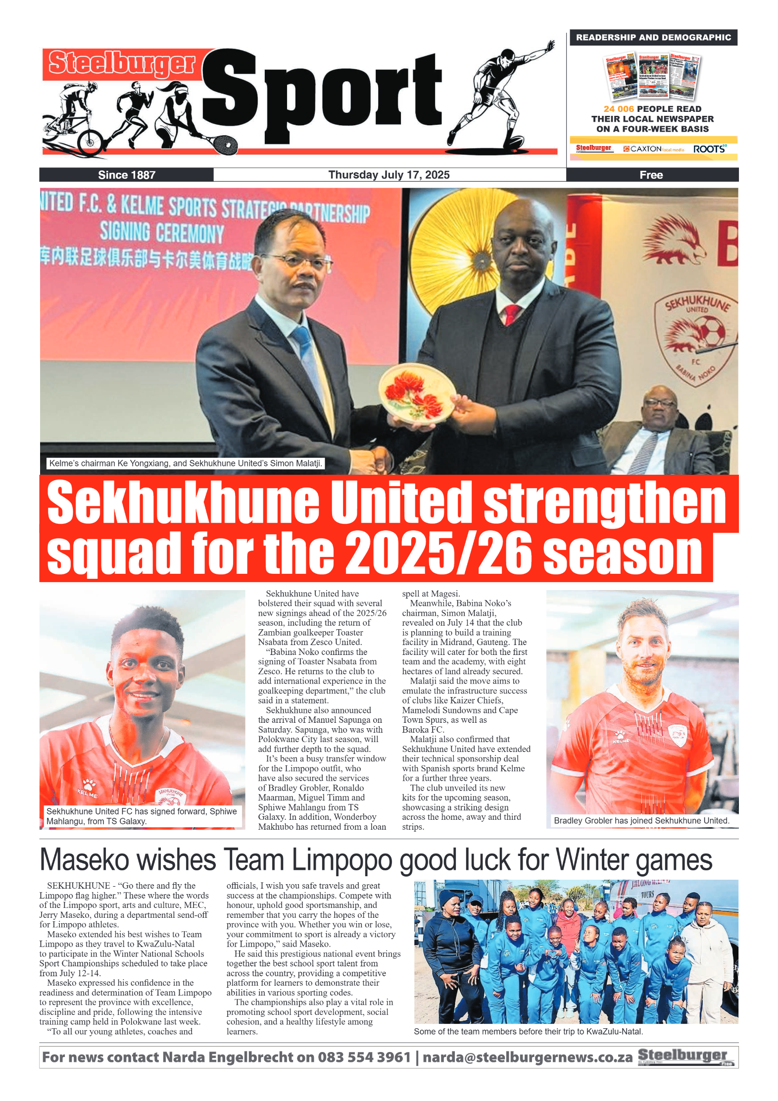 Steelburger News 17 July 2025 page 8