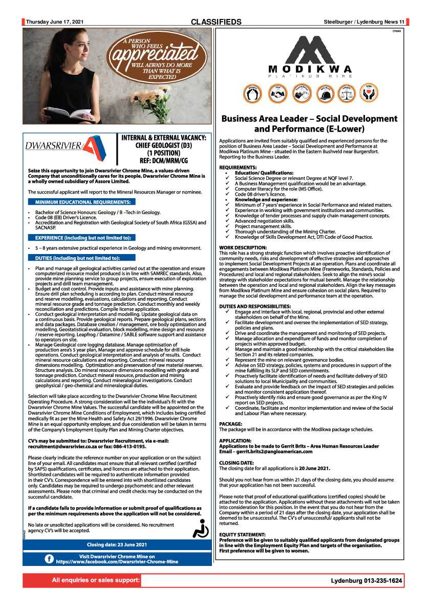 Steelburger News 17 June 2021 page 11