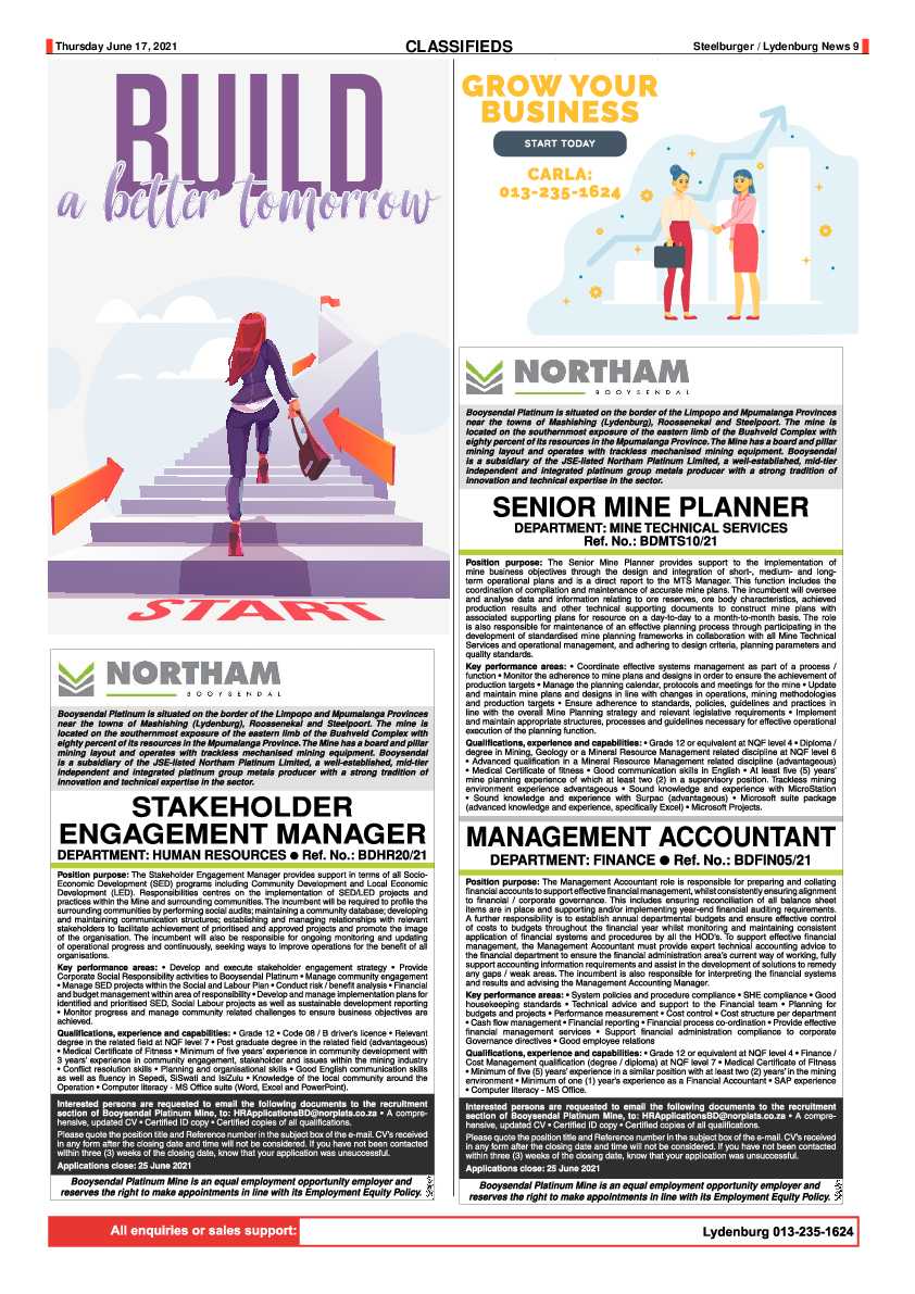 Steelburger News 17 June 2021 page 9