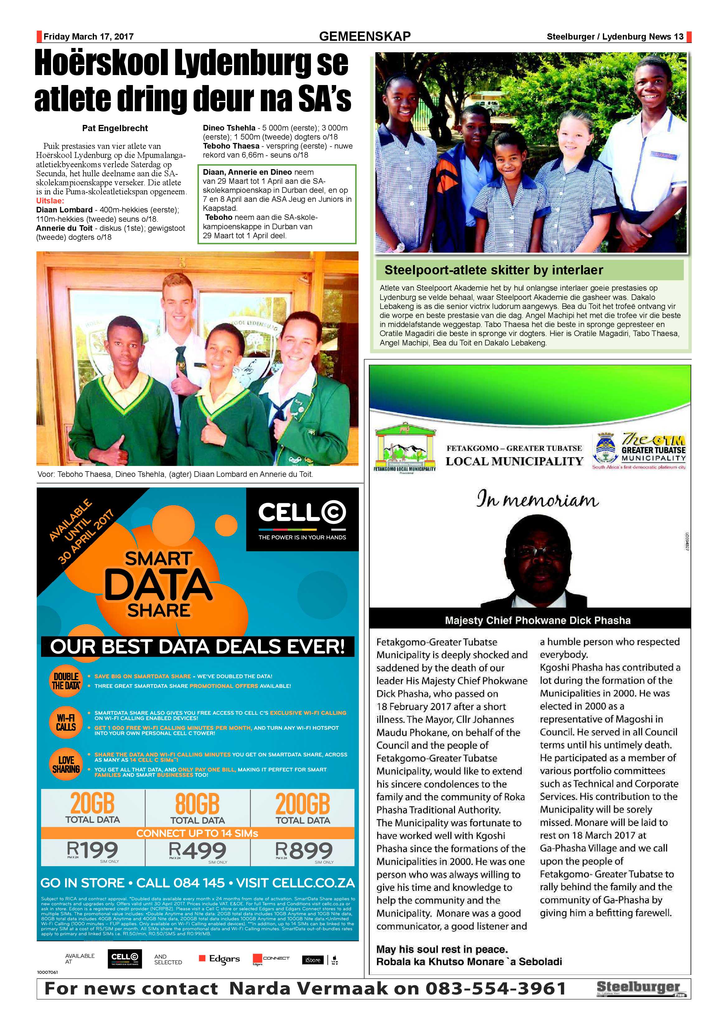Steelburger News 17 March 2017 page 13