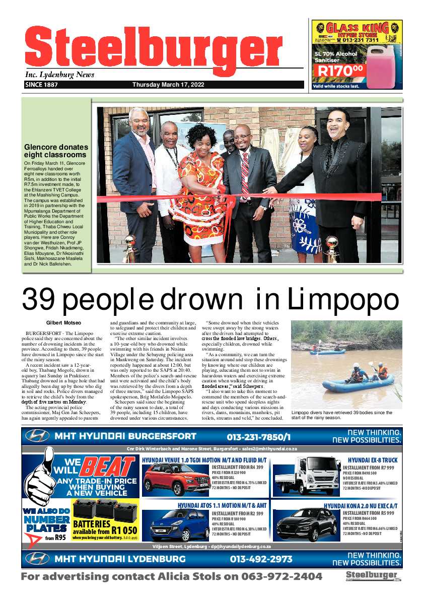 Steelburger News 17 March 2022 page 1