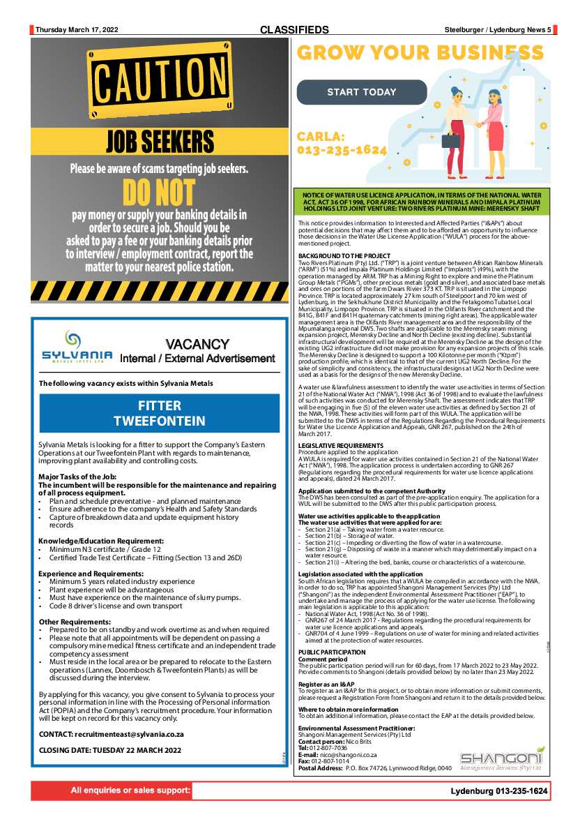 Steelburger News 17 March 2022 page 5