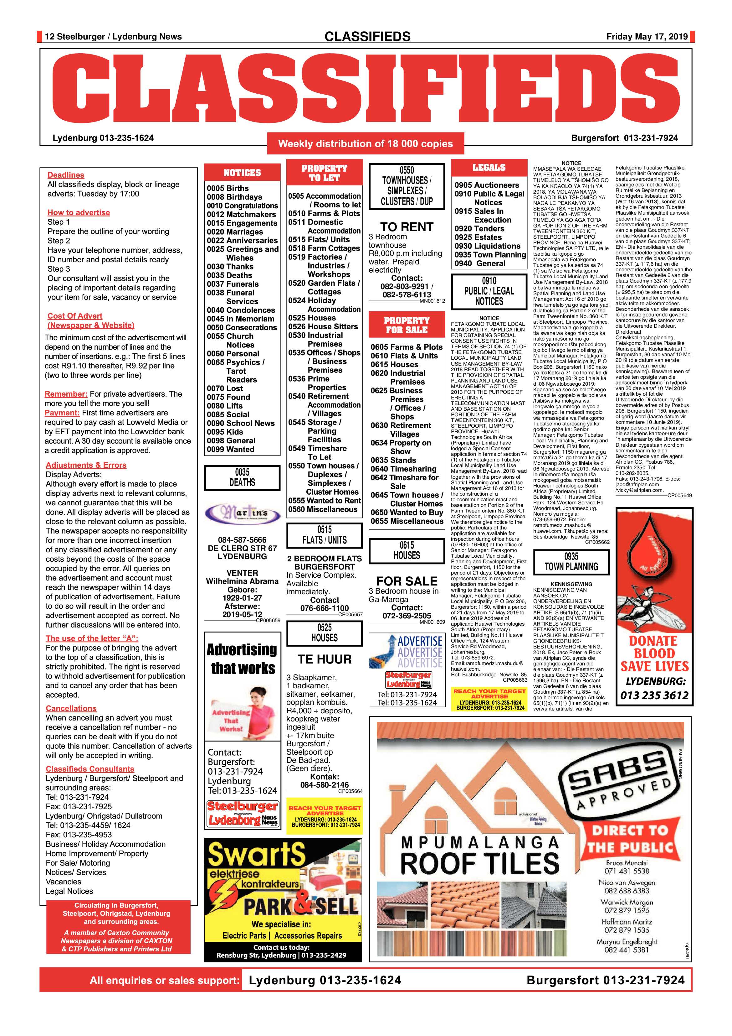 Steelburger News 17 May 2019 page 12