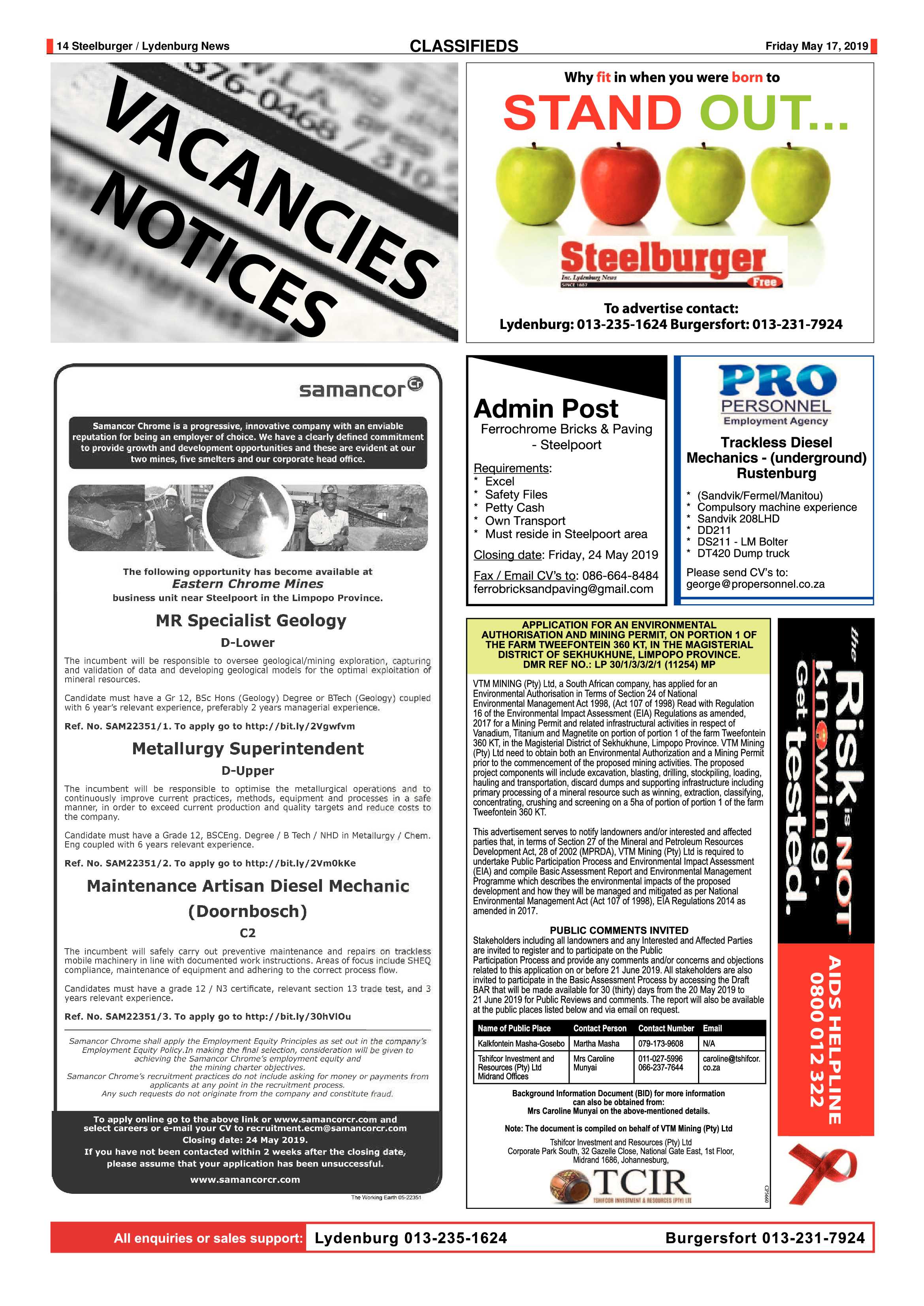 Steelburger News 17 May 2019 page 14